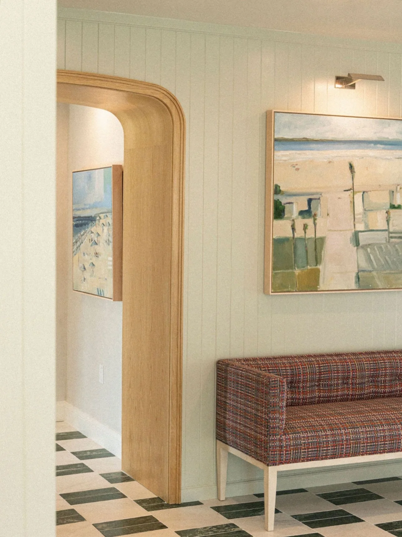 Artwork &amp; photography details from our recently completed boutique hotel project &mdash; @bayshoresnewport . It was such a joy to work with other creatives we admire to fill this hotel with beautiful pieces that we know guests will enjoy&hellip; 