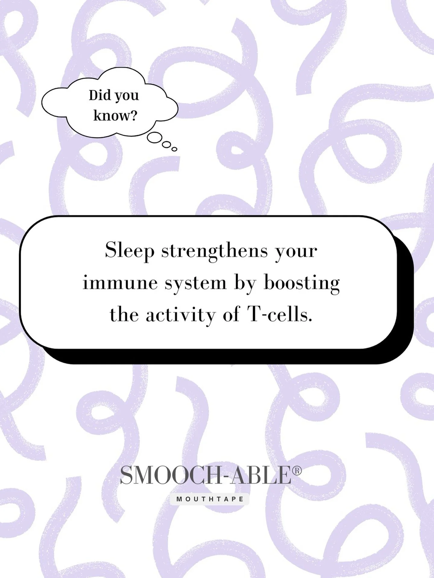 ✨ A good night&rsquo;s sleep gives your immune system a major upgrade ✨

When you sleep, your body boosts the activity of T-cells, the fighters that help you ward off illness and stay healthy. Quality rest strengthens your immune response, keeping yo