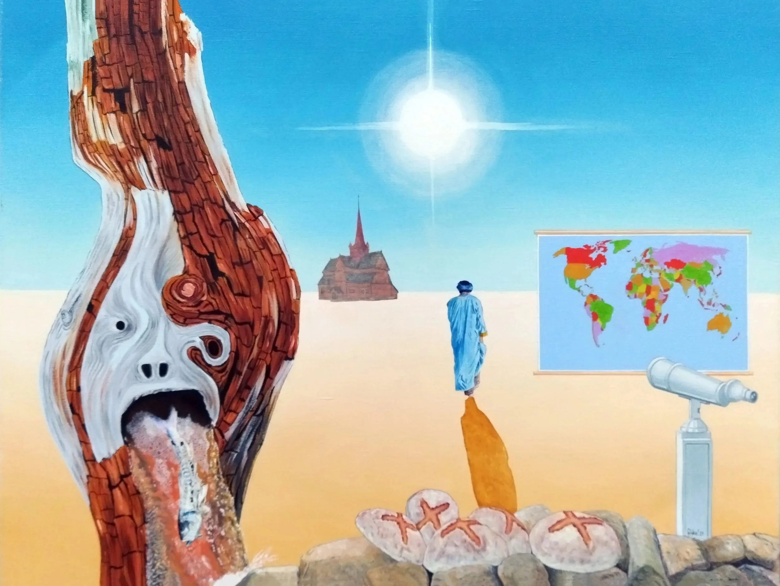 Verzoeking, maat 80 x 60 cm, € 1350