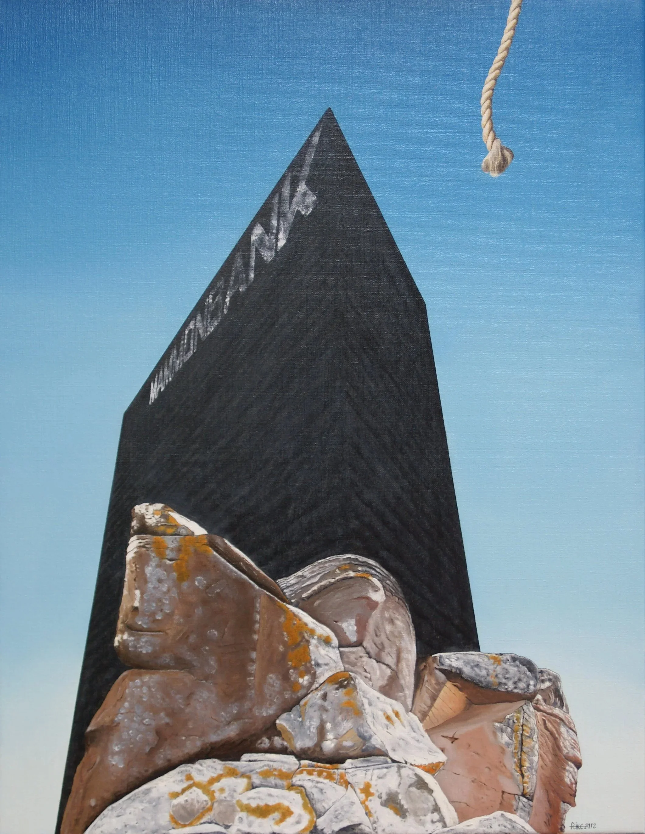 Toren van Babel 50 x 65 cm, verkocht