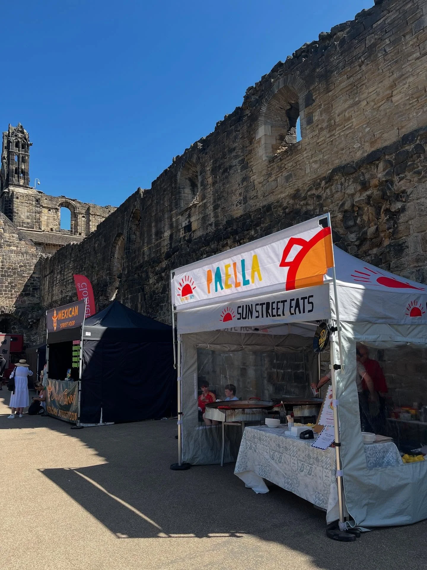 We are at @kirkstallfest today 😊🥘