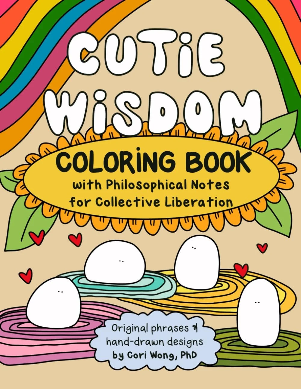 Coloring book cover titled Cutie Wisdom.