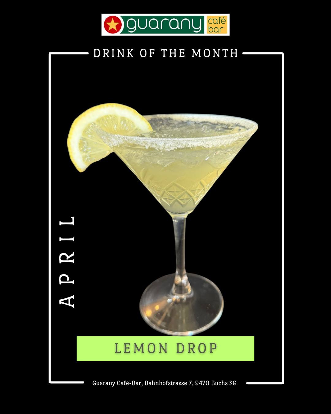 Nur noch heute &amp; morgen! 🍋✨

Unser Drink of the Month im April verabschiedet sich &ndash; der erfrischende Lemon Drop wartet ein letztes Mal auf euch! 🍸💛

Frisch, spritzig und einfach perfekt f&uuml;r den Feierabend&hellip; also nicht verpasse