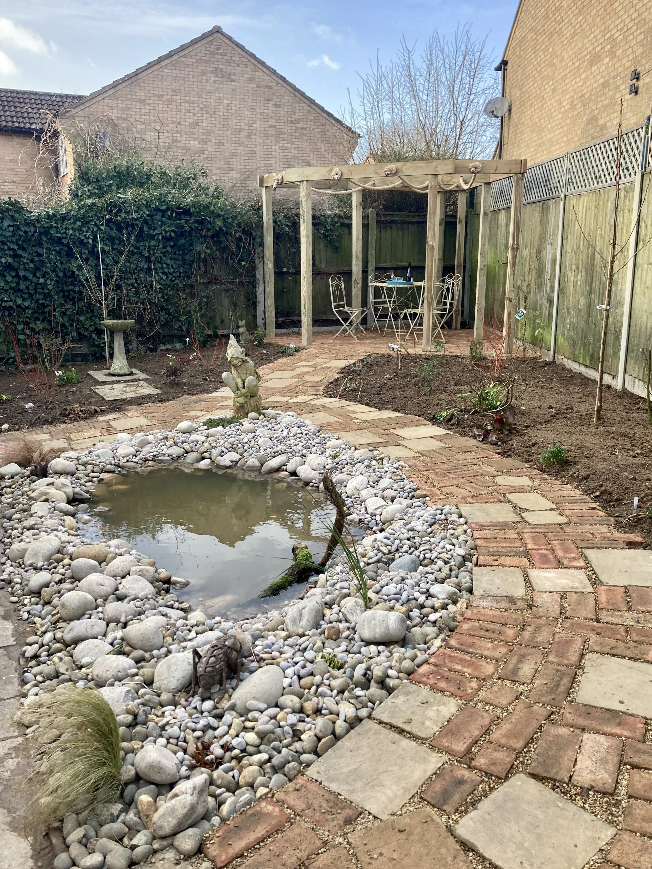 Small Garden in Bowthorpe, Norfolk - planting to follow