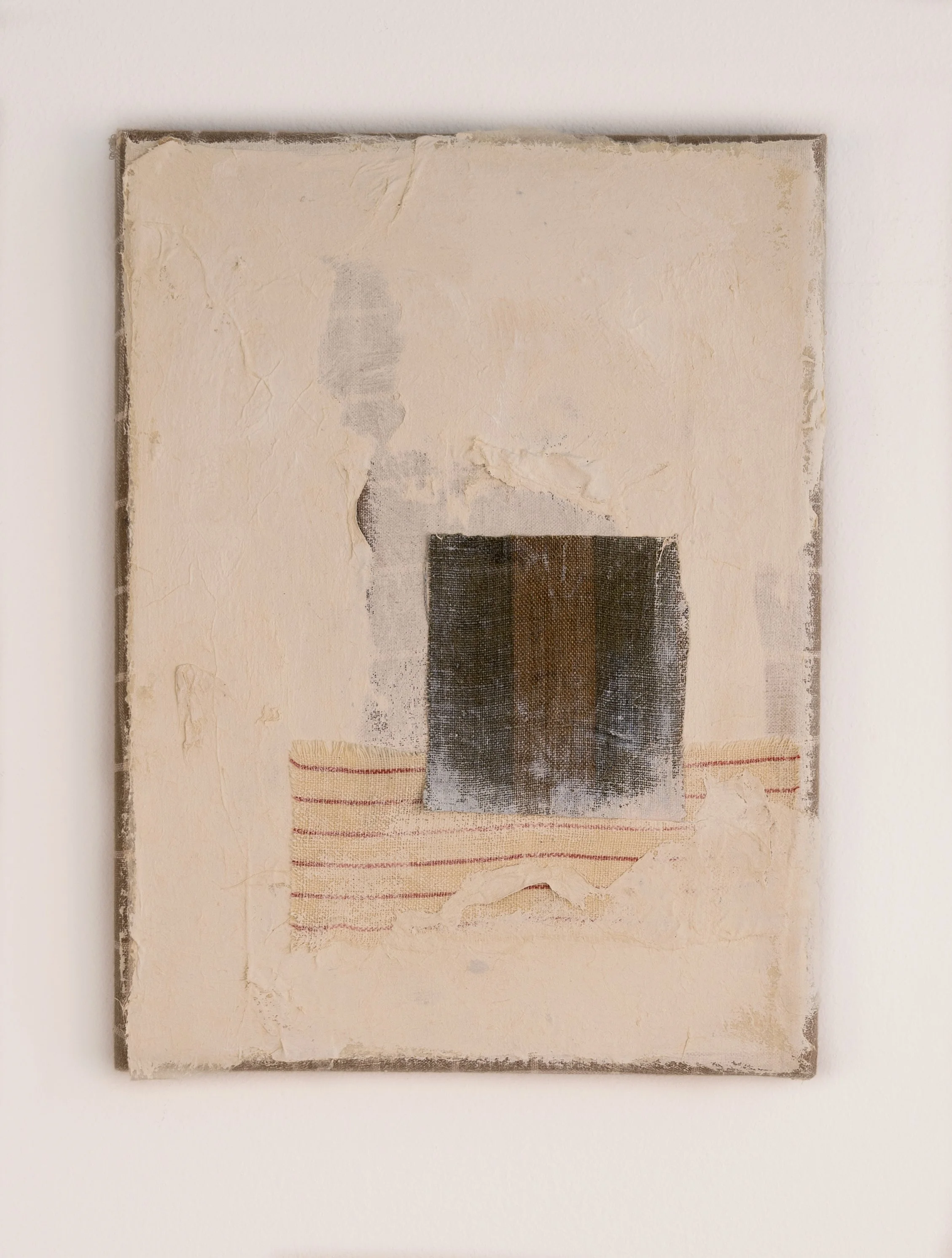 '#3 from the series 'Forget It' 2025 | 14cm x 21cm | Textile, paper, acrylic,