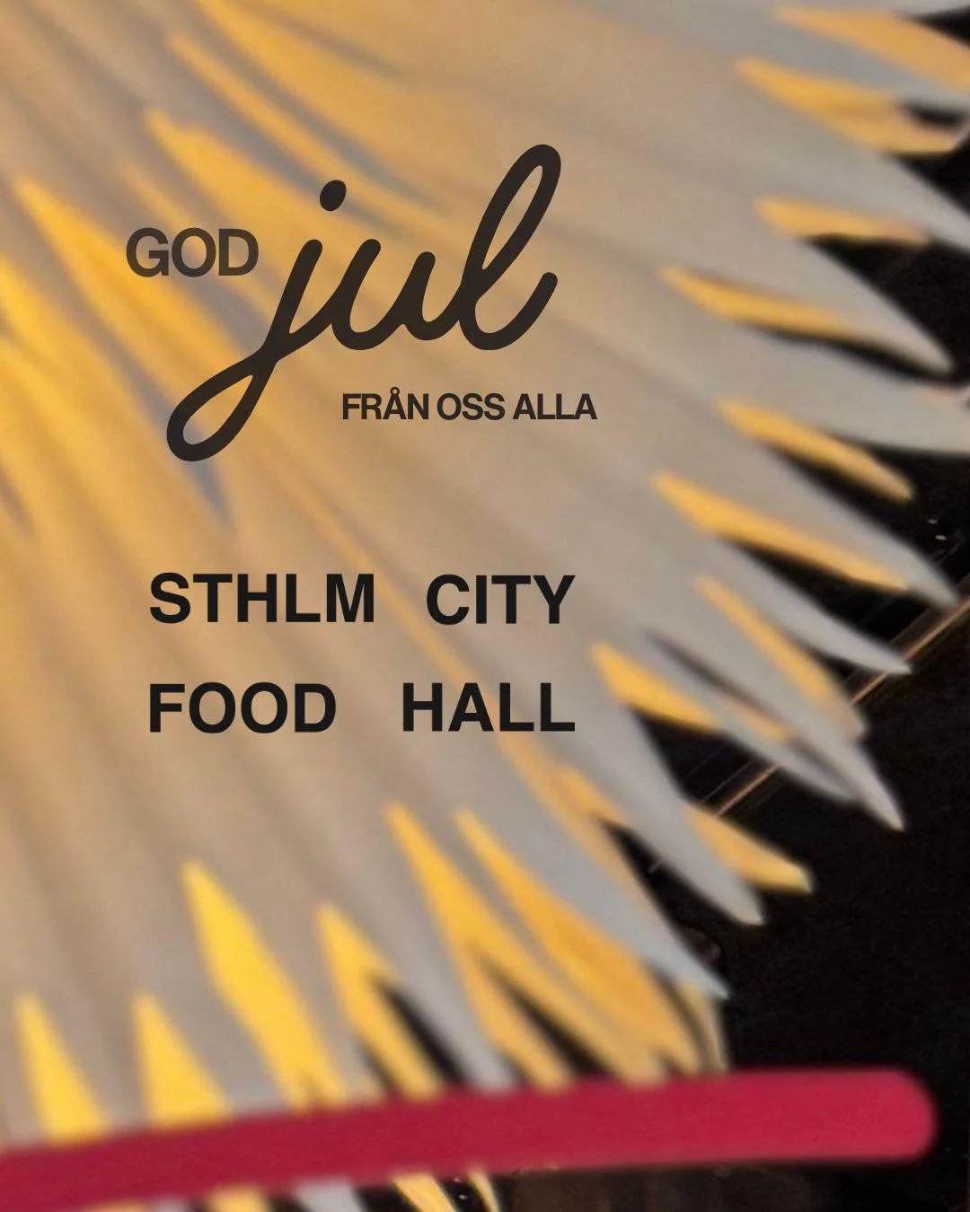🎄 God Jul fr&aring;n oss p&aring; City Food Hall!
 Tack f&ouml;r att ni varit en del av v&aring;rt &aring;r ❤️
 Vi &ouml;nskar er en jul fylld av v&auml;rme, gemenskap och riktigt god mat.

#cityfoodhall #godjul #stockholmfood #lokalmat #foodhalllov
