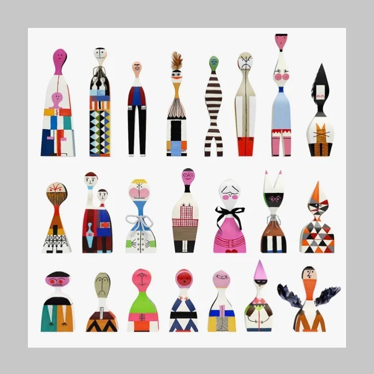 Wooden dolls by Alexander Girard🍎🍐🍋 I love them all! 
.
.
.
.
.
#dolidomino #design #inspiration #alexandergirard #alexandergirarddolls #classic #classicdesign #dominikalipniewska #love