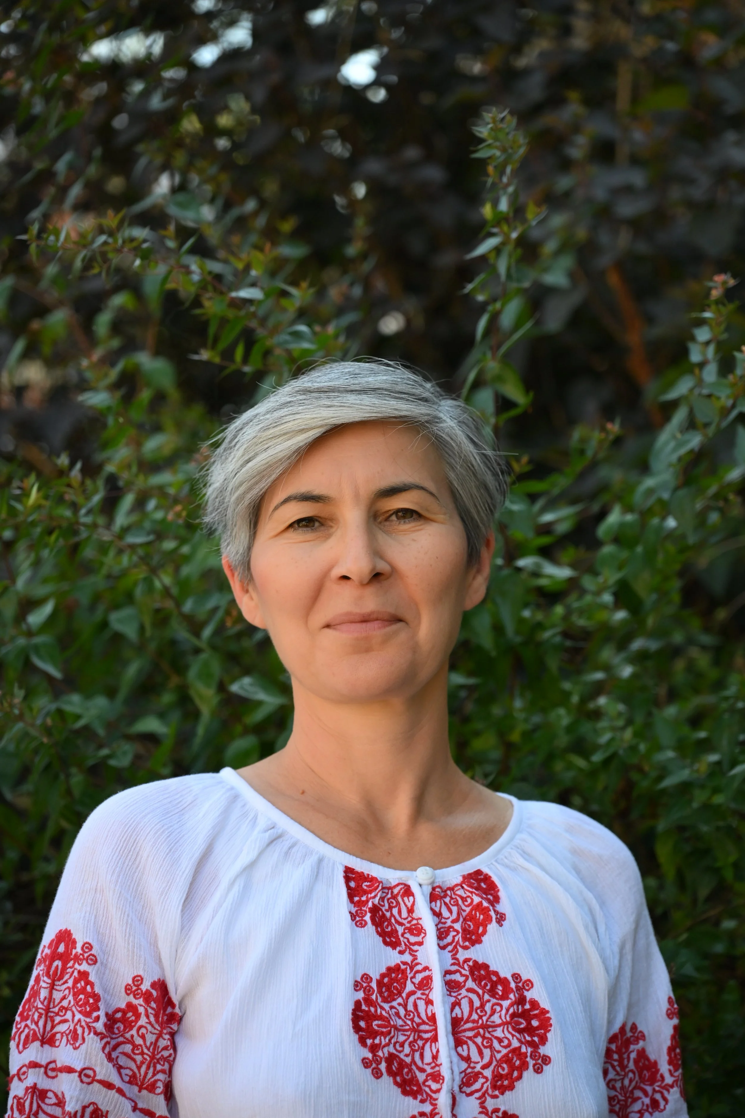 yoga teacher reading