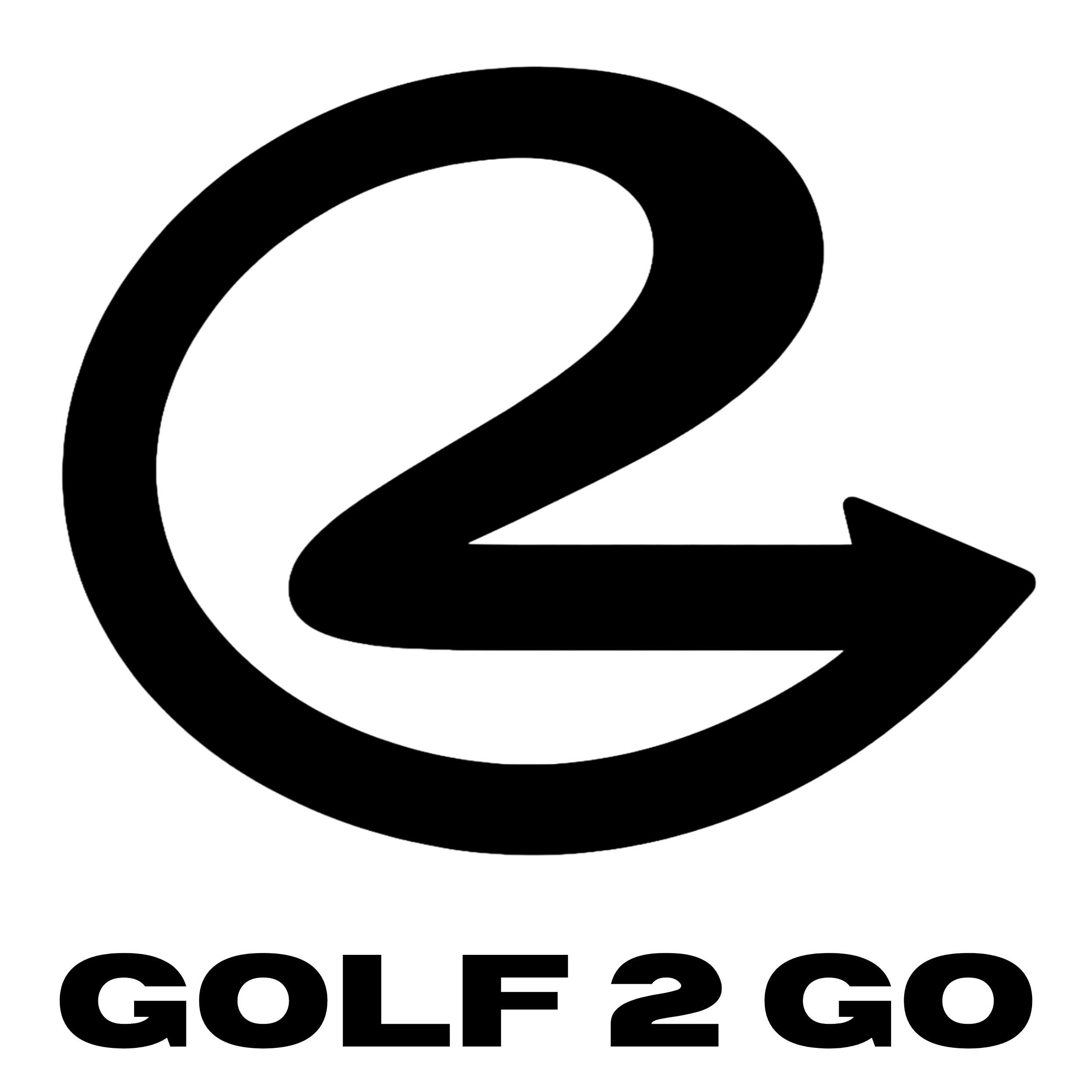 Black background with large white text that says 'GOLF'.