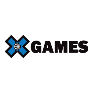 X Games logo with stylized X and globe icon.
