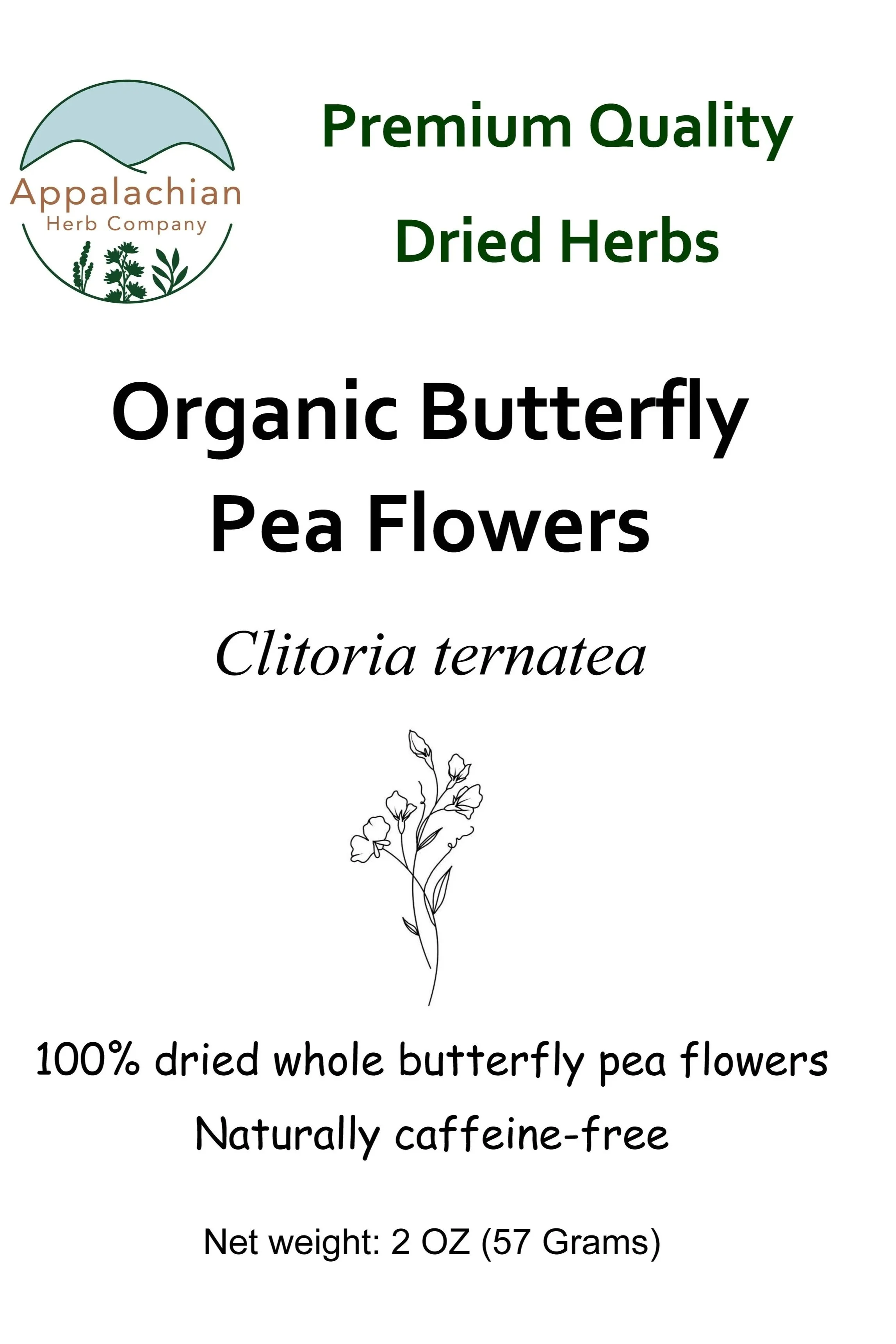 Premium Organic Butterfly Pea Flowers