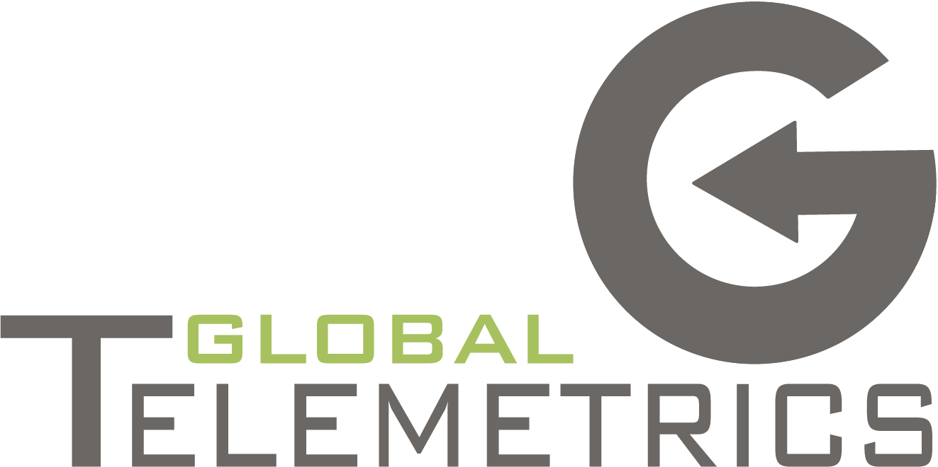 Logo for Global Telecoms featuring a stylized gray letter 'G' with an arrow, and the words 'Global Telecoms' with 'Global' in green and 'Telecoms' in gray.
