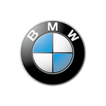 BMW logo with black background