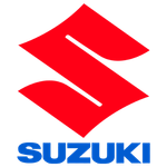 Red Suzuki logo with blue 'SUZUKI' text underneath