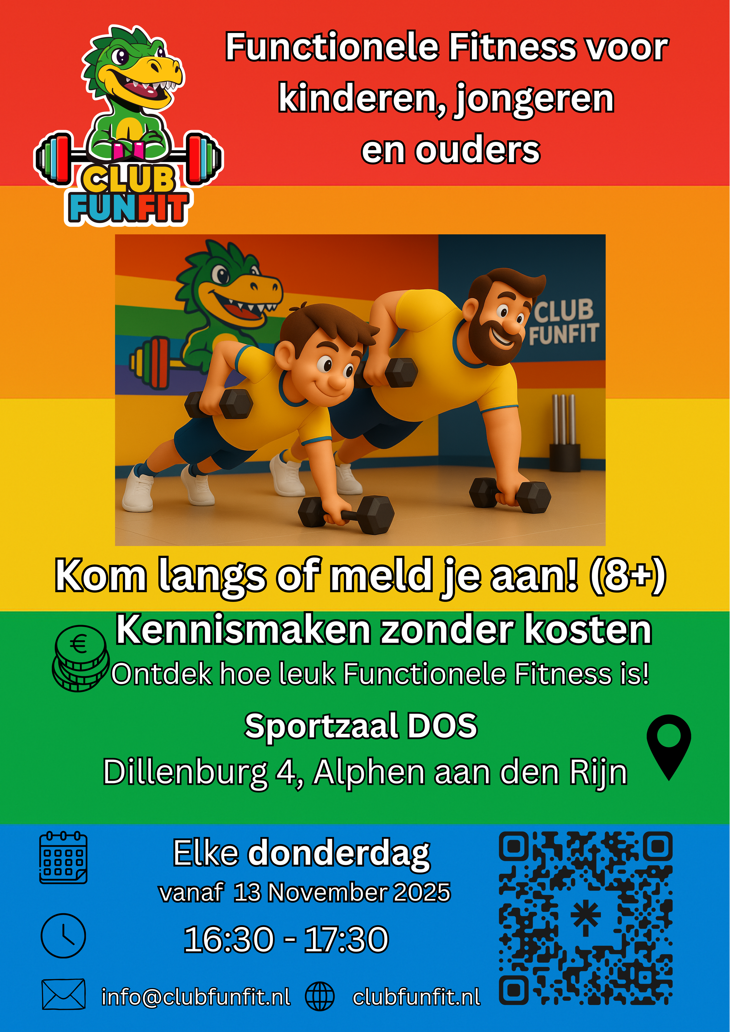 Functionele fitness voor kinderen, jongeren en ouderen in Alphen aan den Rijn