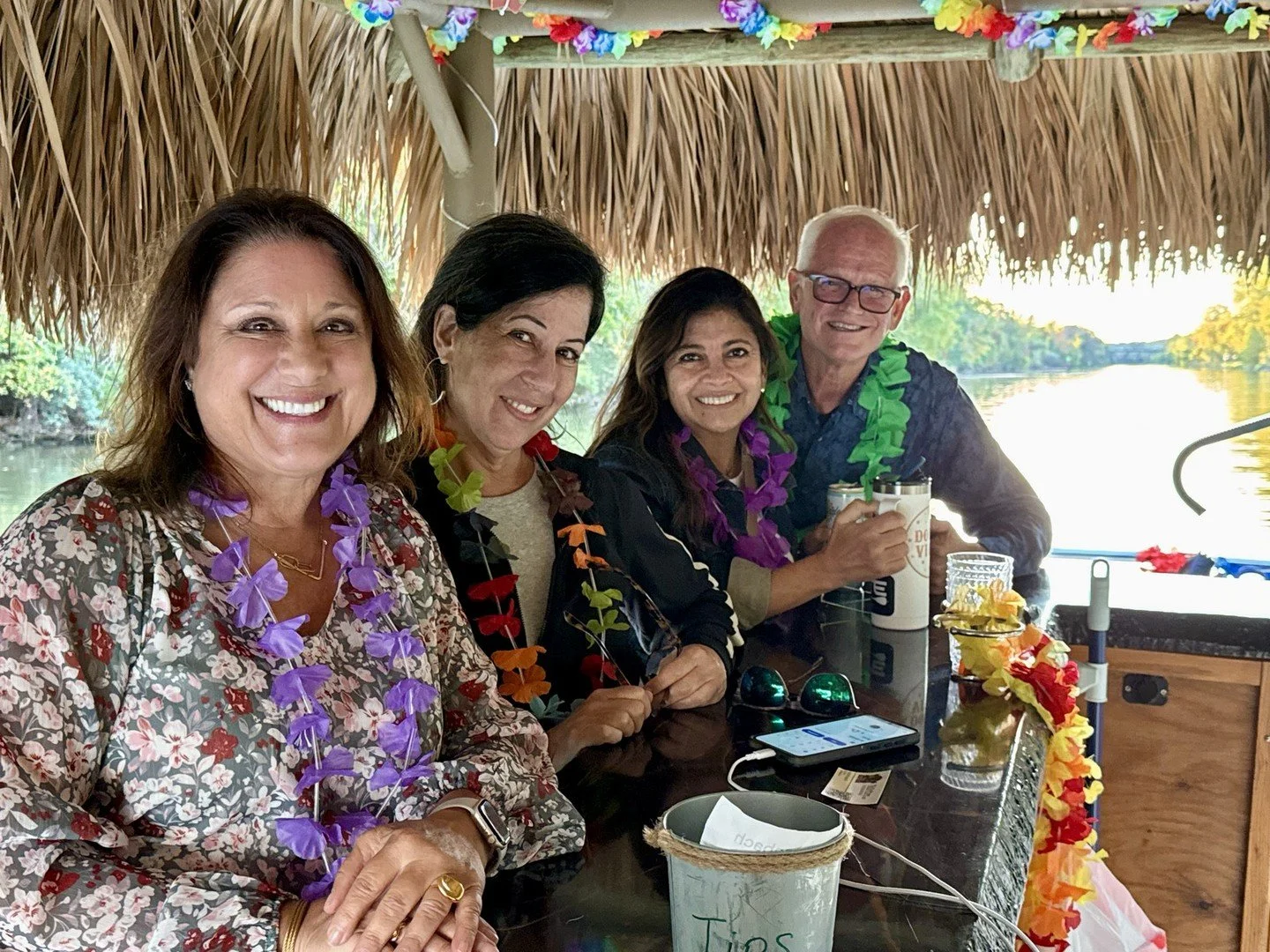 You never know who will join us on a Tiki cruise. Sometimes it's old Fairport residents who moved away, stopped back in for a visit and decided to chillax on the canal.

They had a great time and you should too! Join us.

book at tikidrifters.com