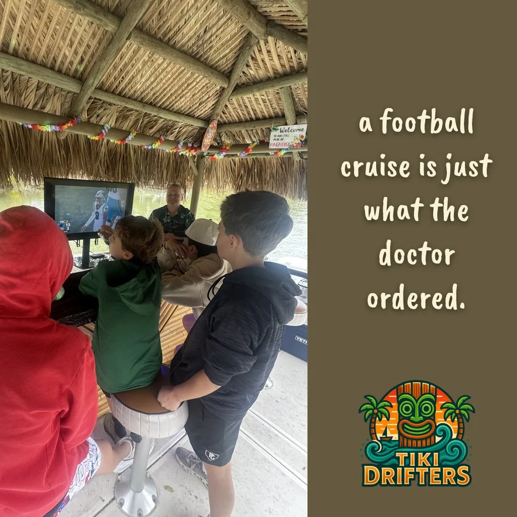 You think watching the game in your man cave is cool? That's not even in the same ballpark as watching it while floating on a Tiki boat down the Erie Canal. 

Just ask these fans!