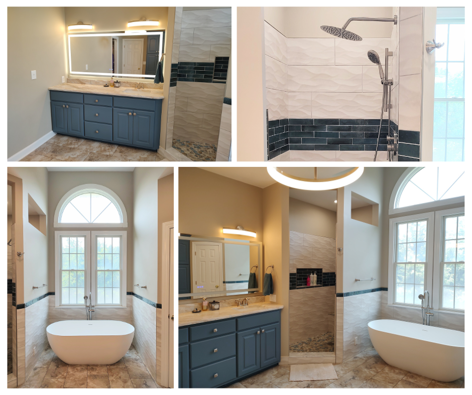 Riner Master Bathroom Transformation: From Outdated Fixtures to Elegant Retreat