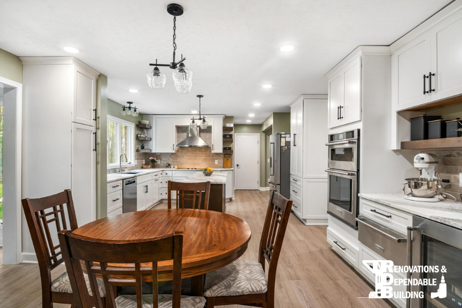 Kitchen remodel in Blacksburg VA by Renovations & Dependable Building serving the New River Valley