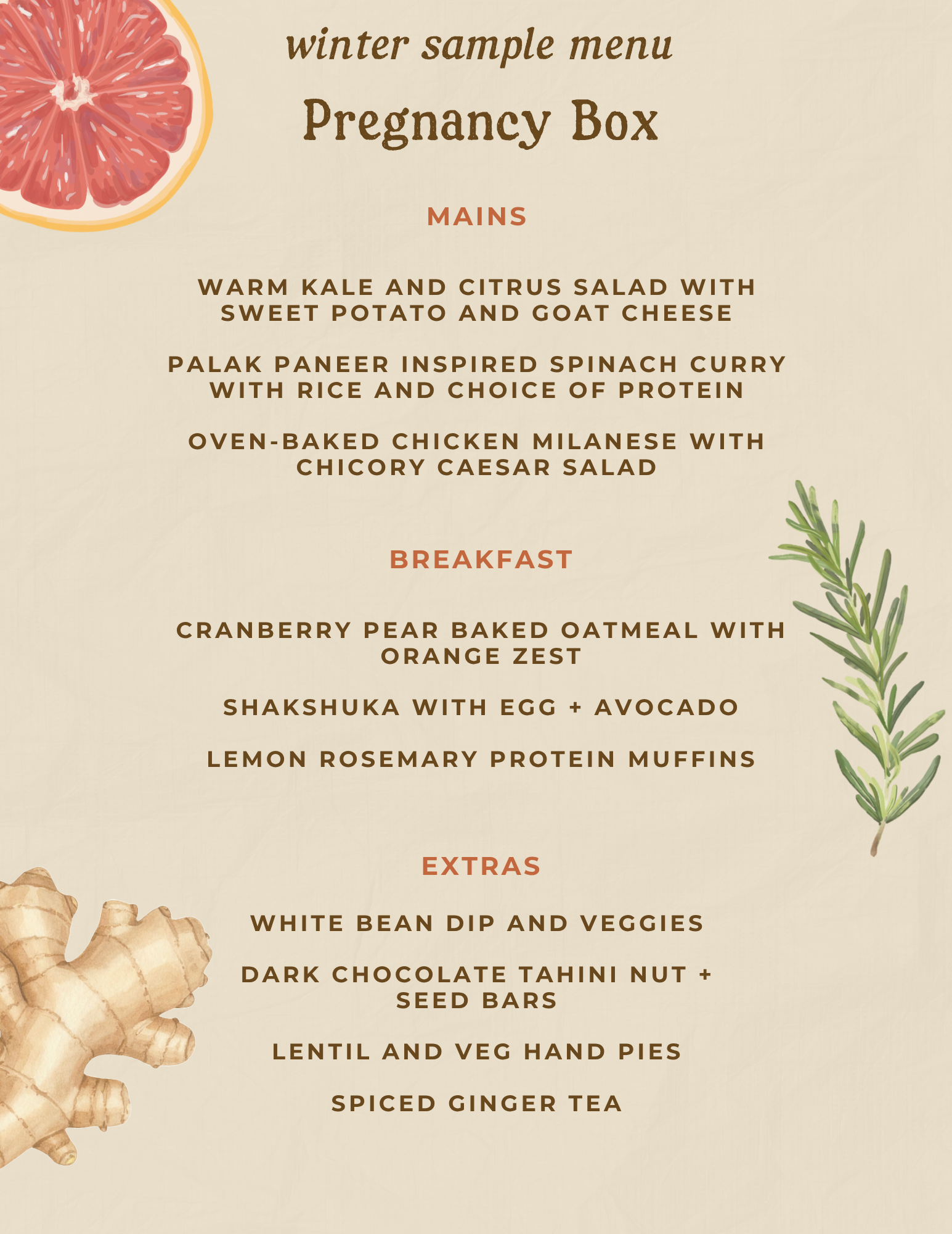 winter meal delivery menu for pregnancy meal delivery minnesota minneapolis local meals seasonal menu nutrition private chef