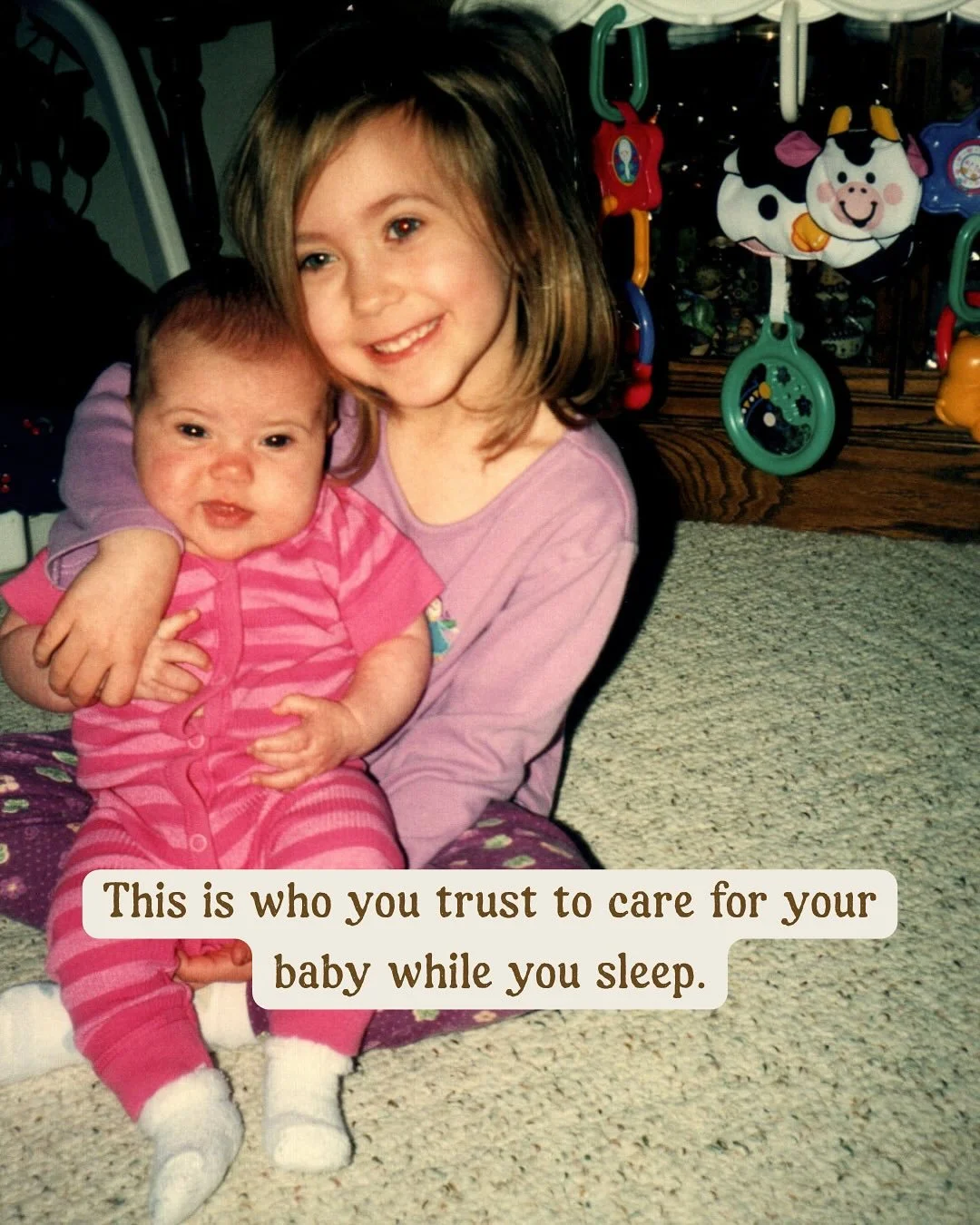 I loooove this trend. It reminds us that every adult carrying responsibility, wisdom, and caregiving in the world today was once a child too. 🫶 And in the sphere of birth and postpartum work, that feels especially important!

Postpartum is one of th