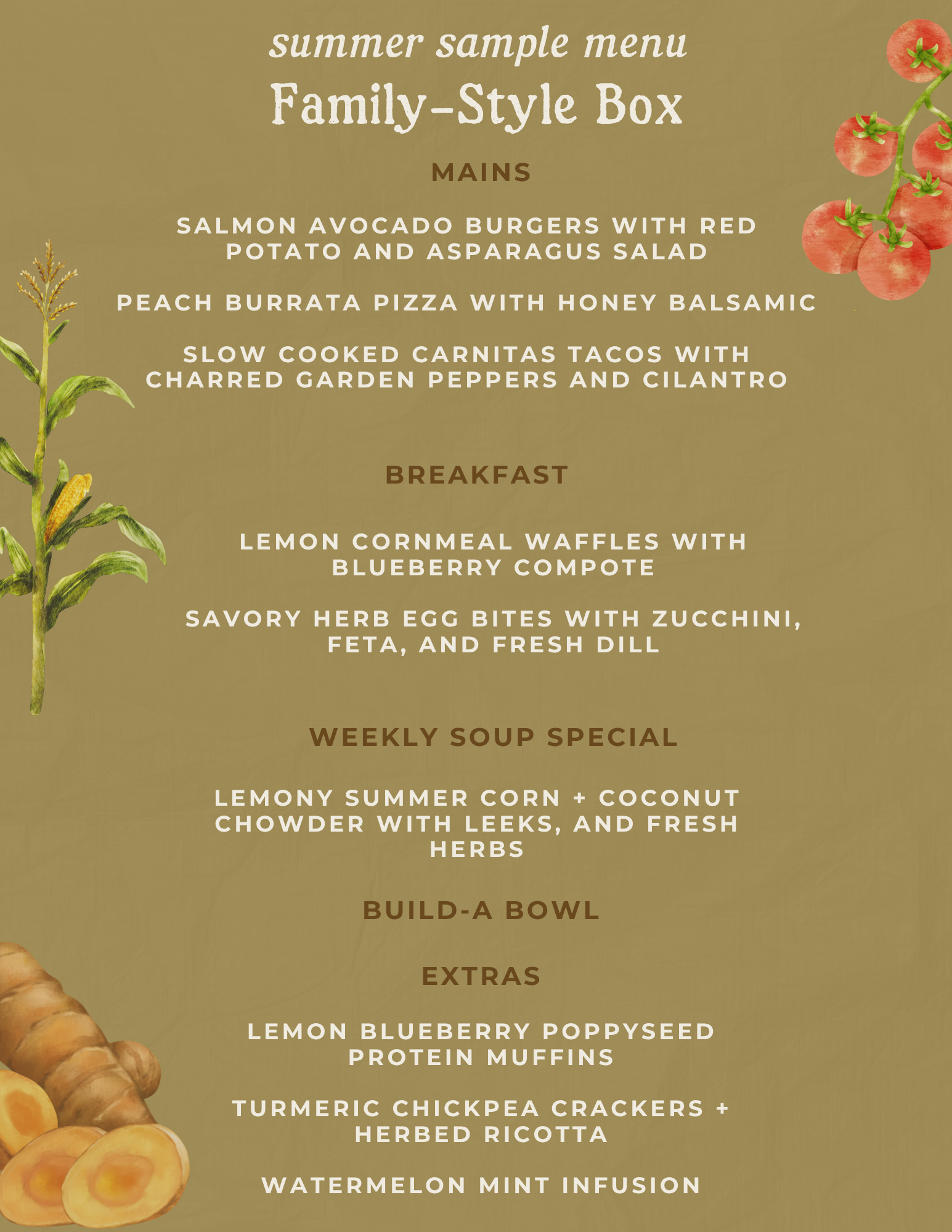 summer meal delivery menu for families meal delivery minnesota minneapolis local meals seasonal menu