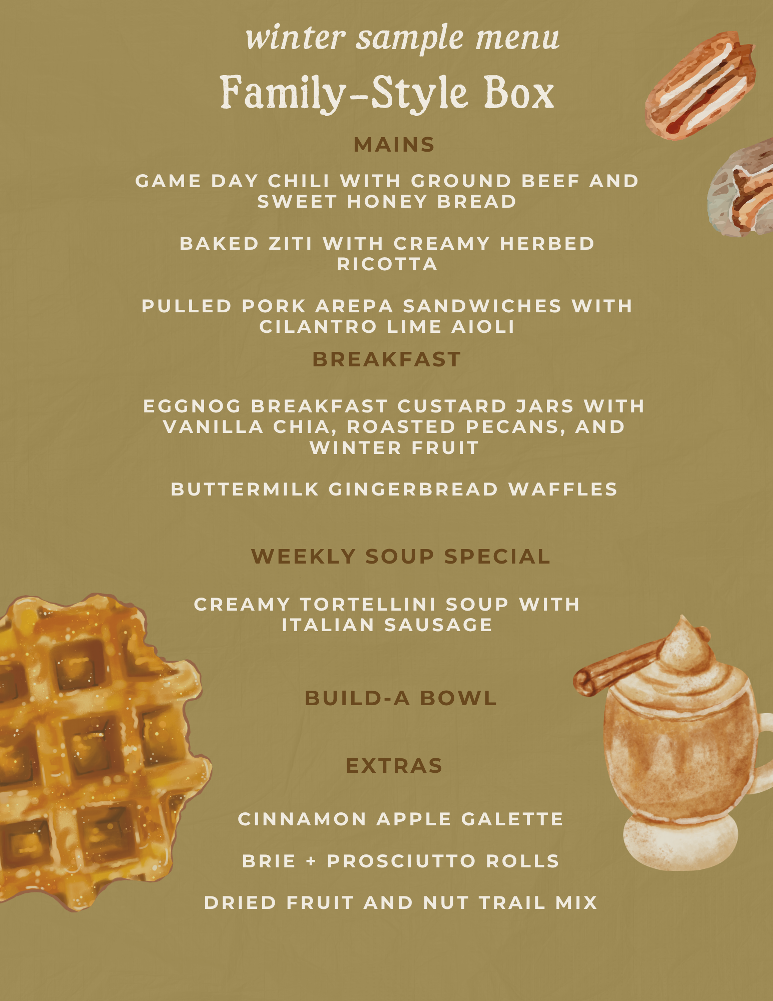 winter meal delivery menu for families meal delivery minnesota minneapolis local meals seasonal menu nutrition private chef