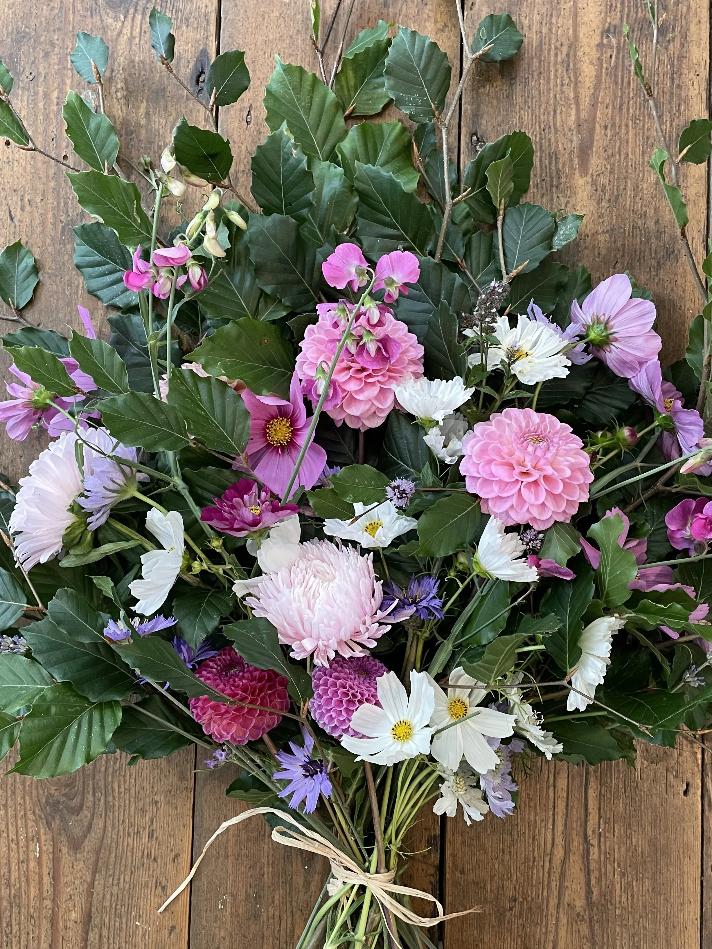pink flowers for funeral