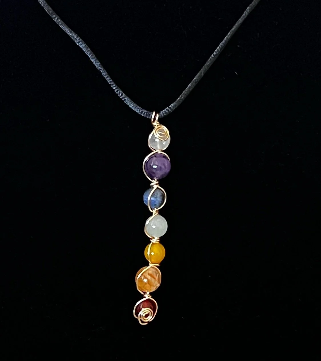Harmony Chakra Necklace with Nylon Rope