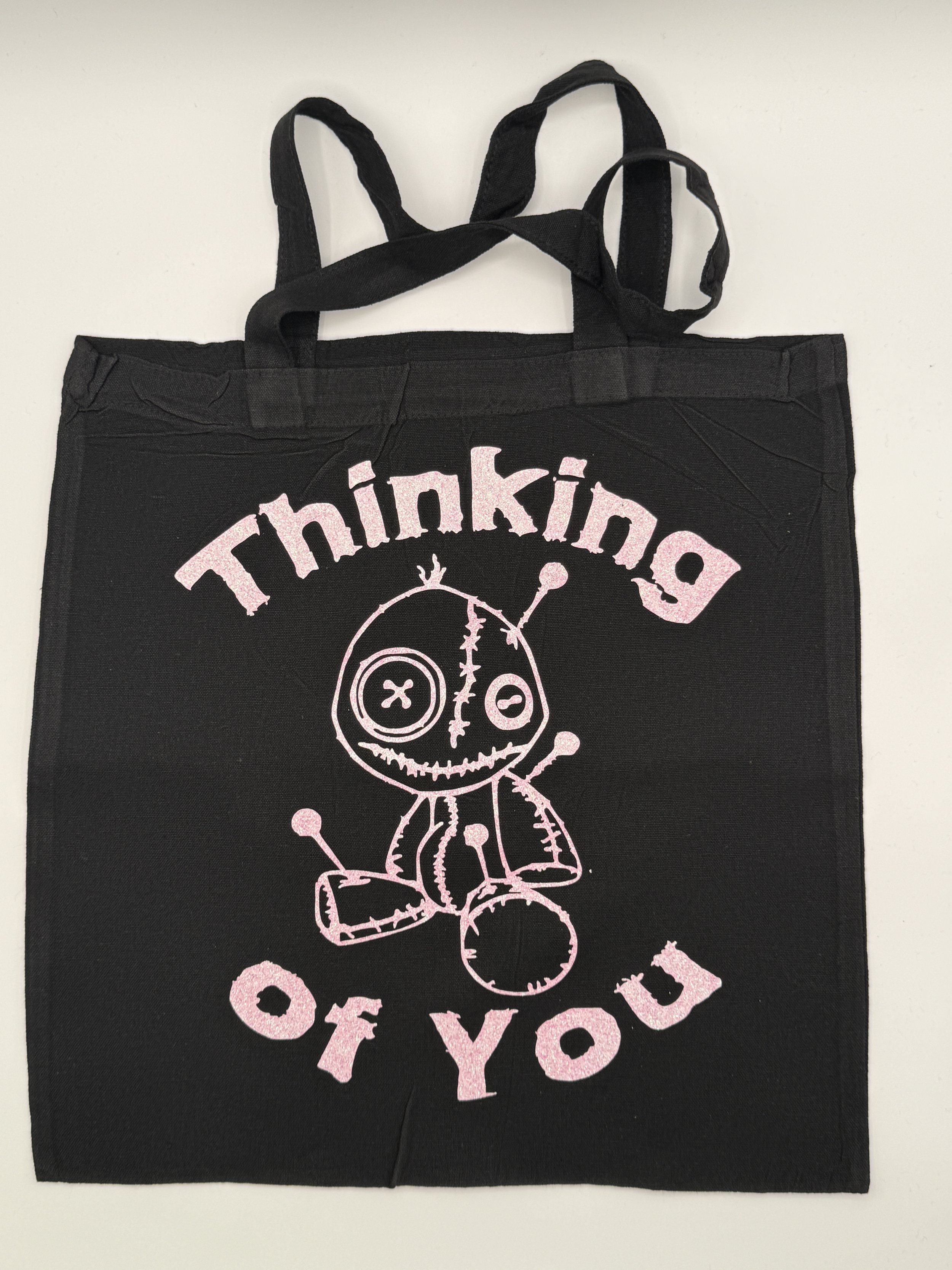 🖤 "Thinking of You" Voodoo Doll Tote Bag 🖤