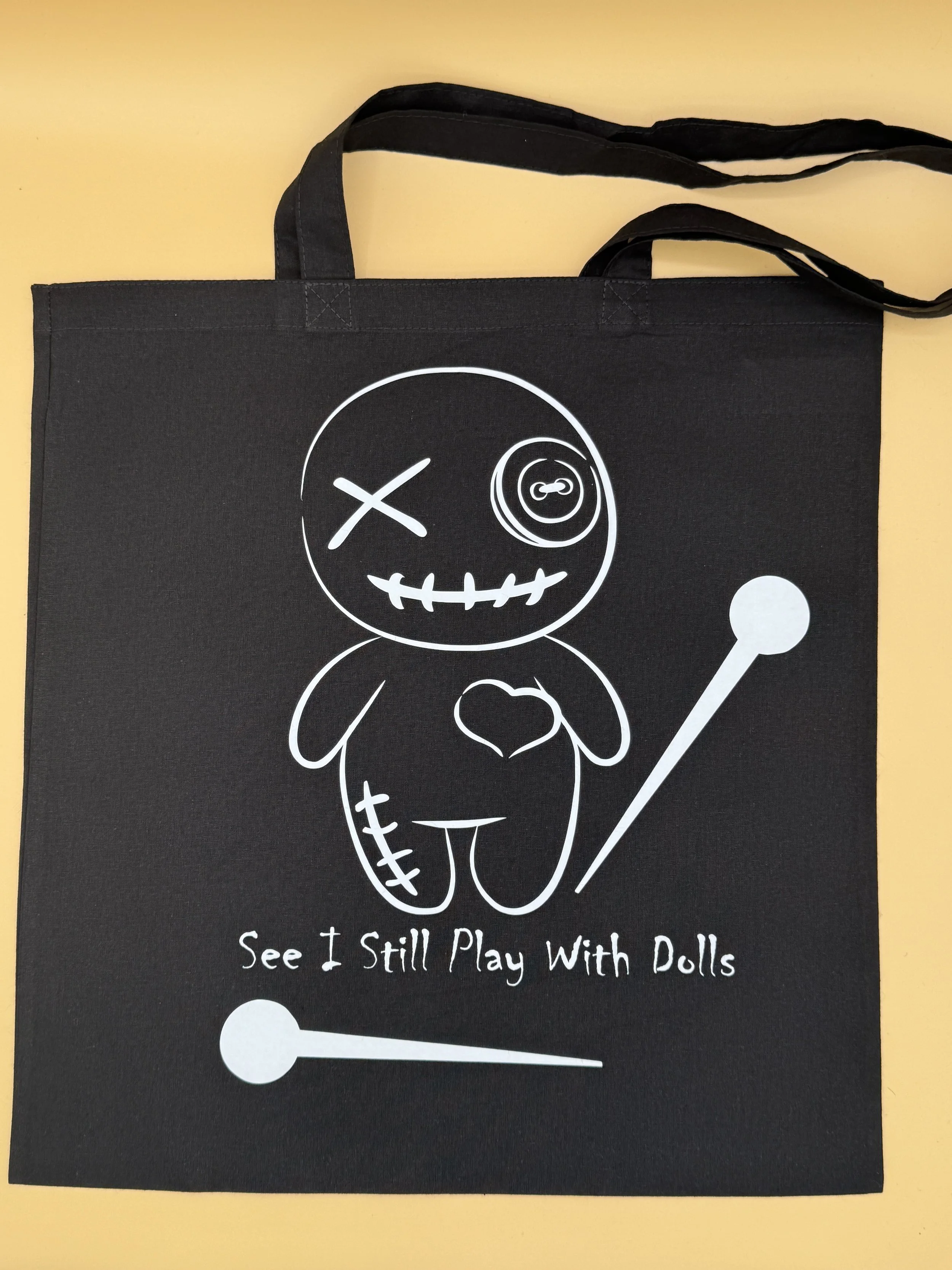 Chic Goth Voodoo Doll Tote Bag