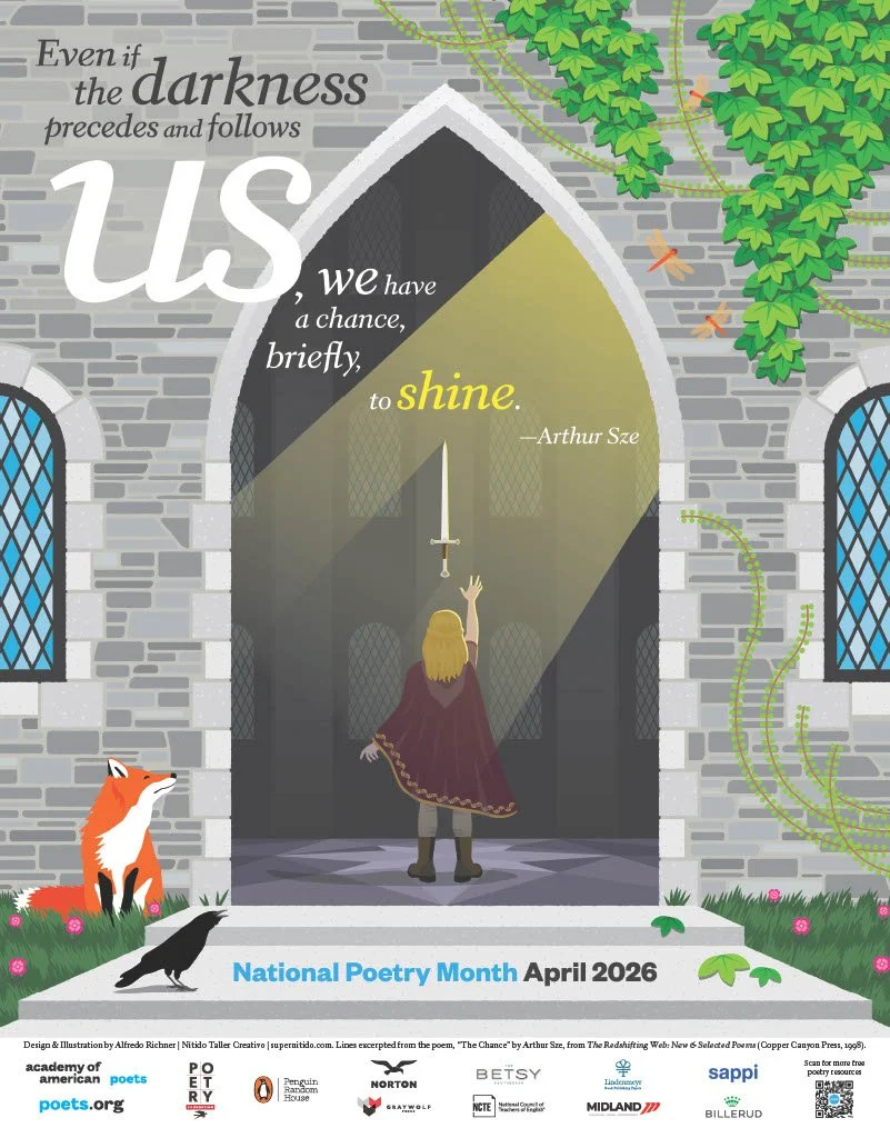 The official poster for national poetry month 2026