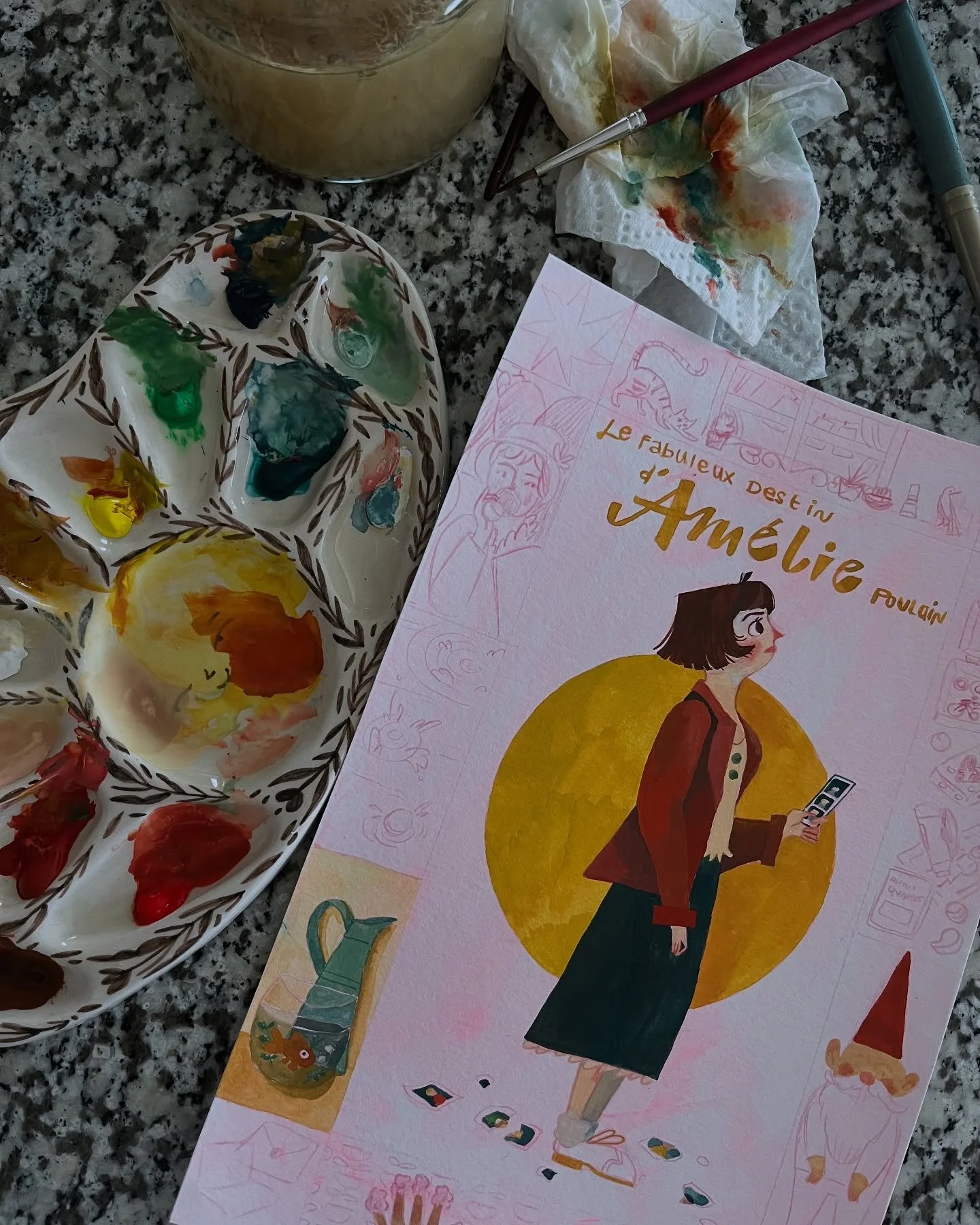 I listened to yesterday&rsquo;s Creative Pep Talk episode with Maggie Smith and was inspired by the topic of &ldquo;odes.&rdquo; So here&rsquo;s a little ode WIP to my favorite movie in the world, Am&egrave;lie. I&rsquo;ve seen it countless times and