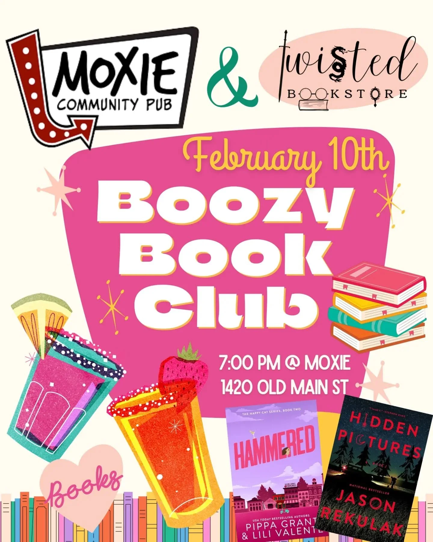 Up NEXT! This Tuesday come ready to discuss one of these books and enjoy a great time at Moxie's! @moxie_community_pub