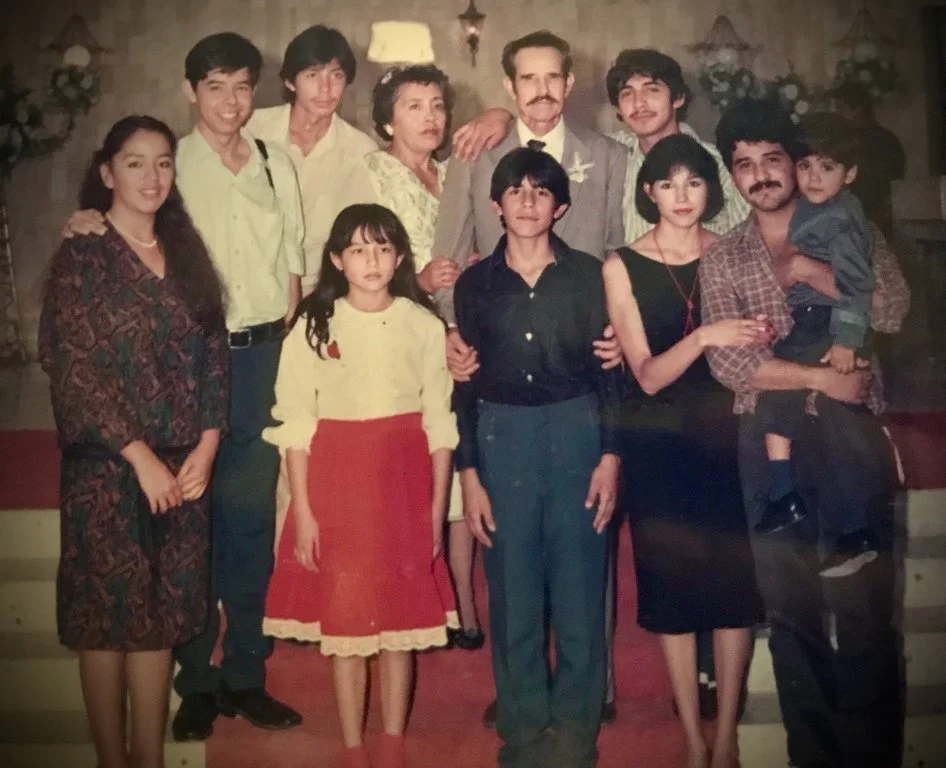 Samuel Hurtado as a child with his family in Mexico.
