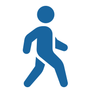 Icon of a walking person