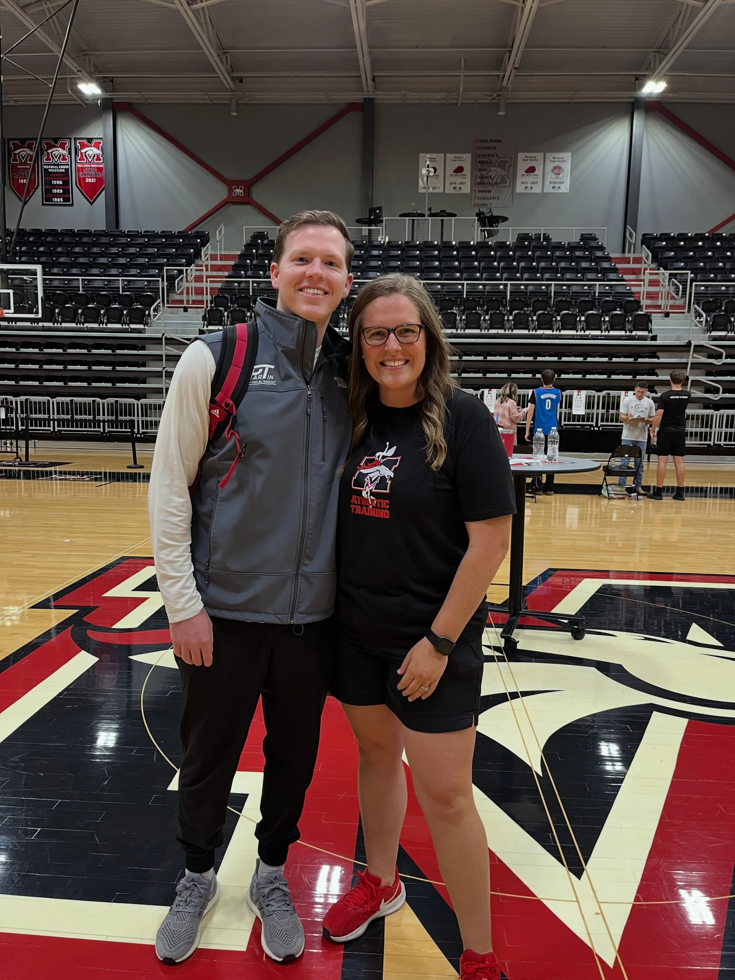 Fun day helping with Mustangs Physical Day! Excited for another year of supporting and cheering on all of the athletes. So thankful for the amazing Mustang AT team and all they do for these athletes! A special thank you to Britini and Jason for invit