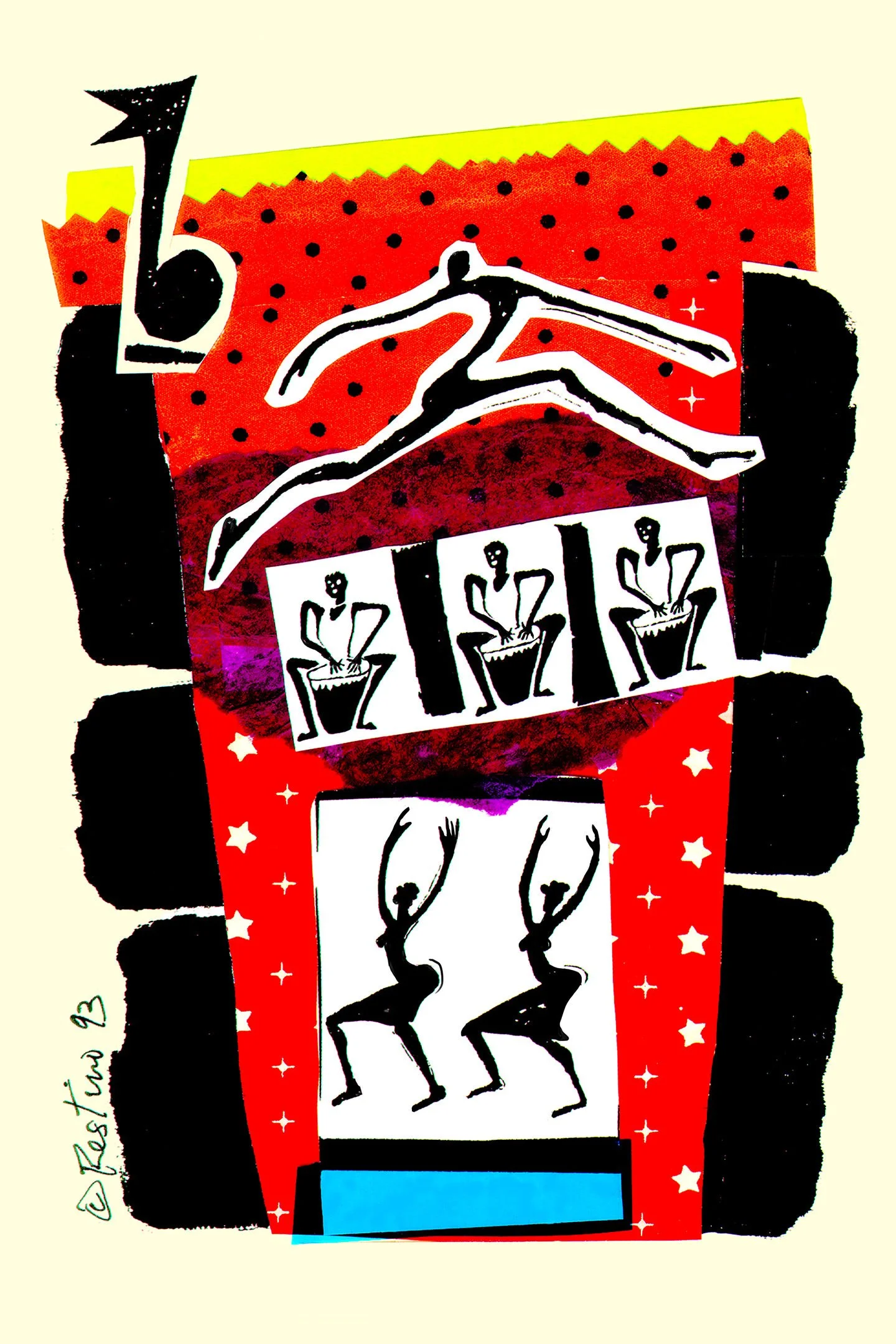Dancin & drummin poster