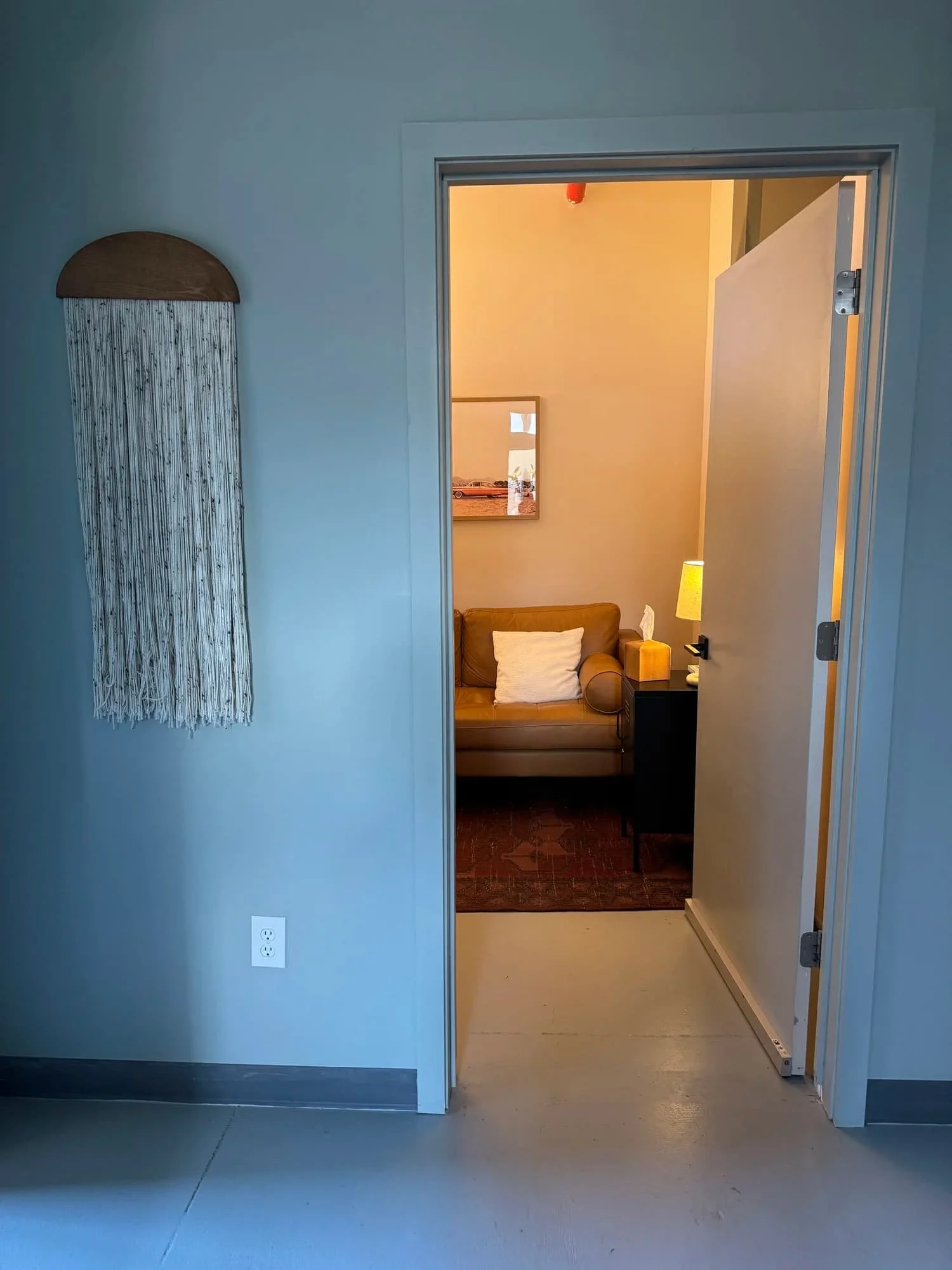 Welcoming therapy office in Brooklyn for individuals and couples navigating the transition to parenthood