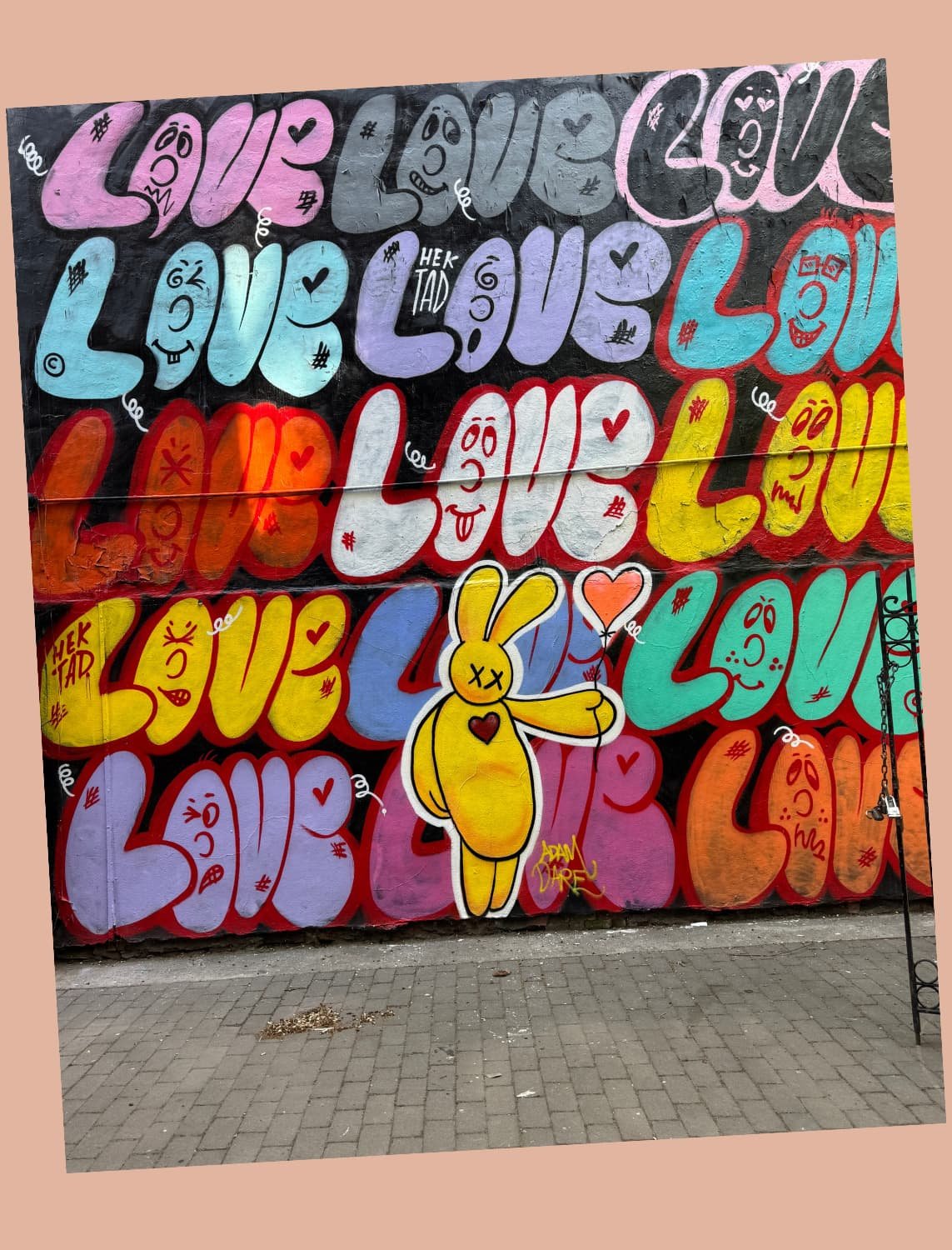 Graffiti wall in Manhattan reading Love Love Love, representing affirmation and inclusion for gender and sexual diversity therapy in NYC