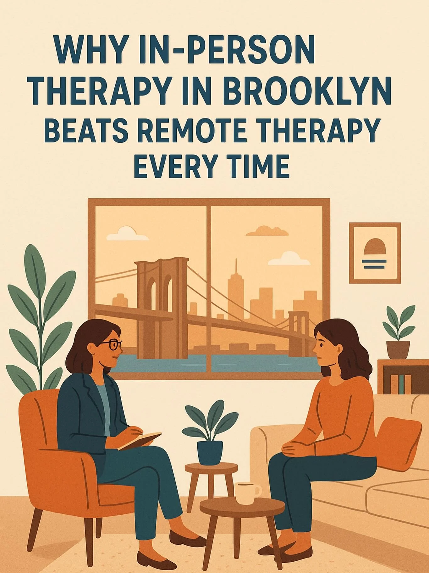 Looking for therapy that actually works for you? While online platforms promise convenience, nothing beats in-person therapy in Brooklyn. At Groundwork Therapy, we offer personalized care, experienced therapists, and a supportive community that remot