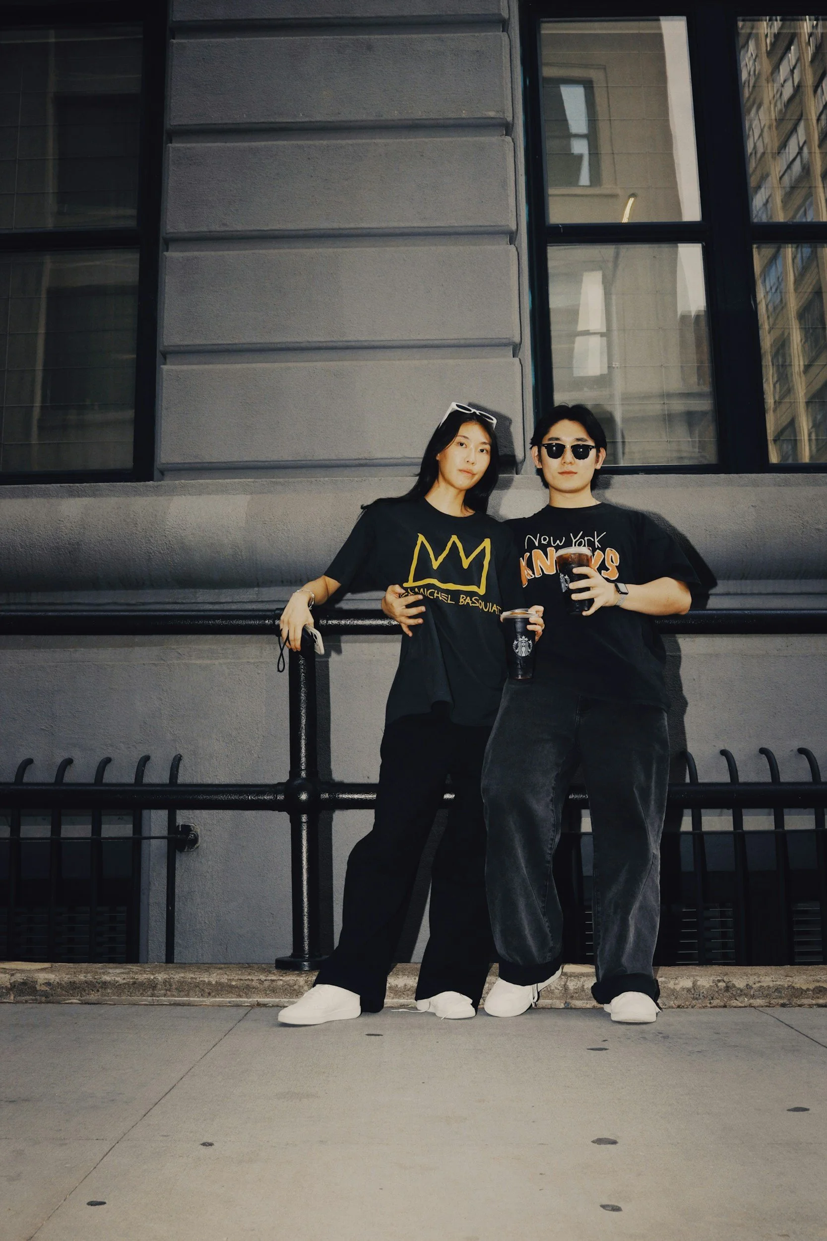 Couple standing together and listening attentively to each other