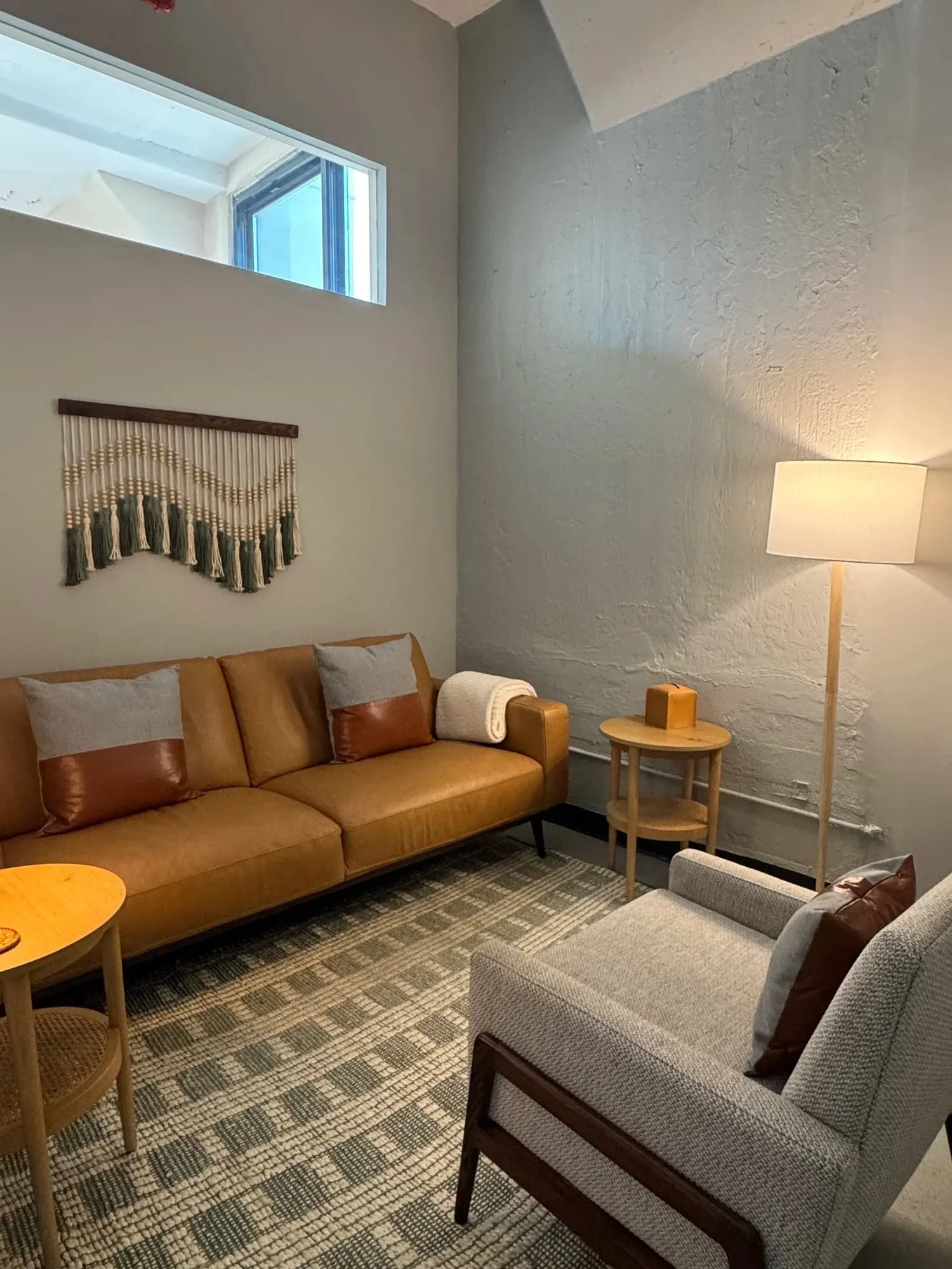 Private therapy office in Brooklyn for support during pregnancy after loss, infertility, and reproductive challenges