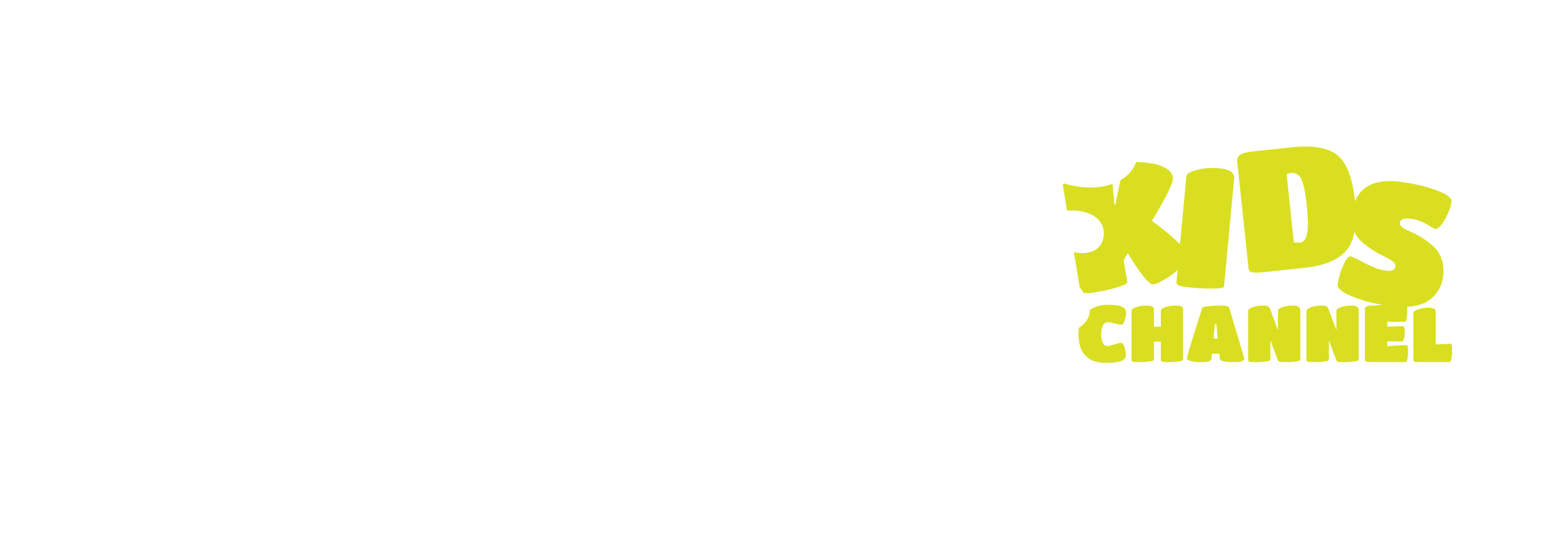 Colorful logo for Catch Up Kids Channel with white, yellow, and black text.