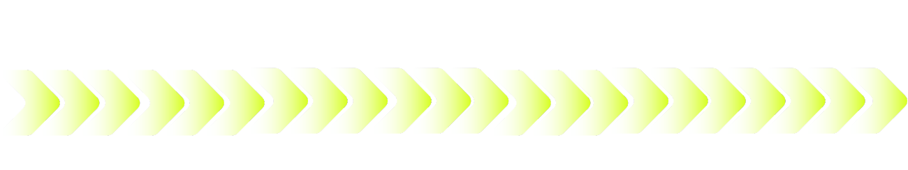 Series of yellow and pink arrow shapes pointing to the right, arranged in a row.
