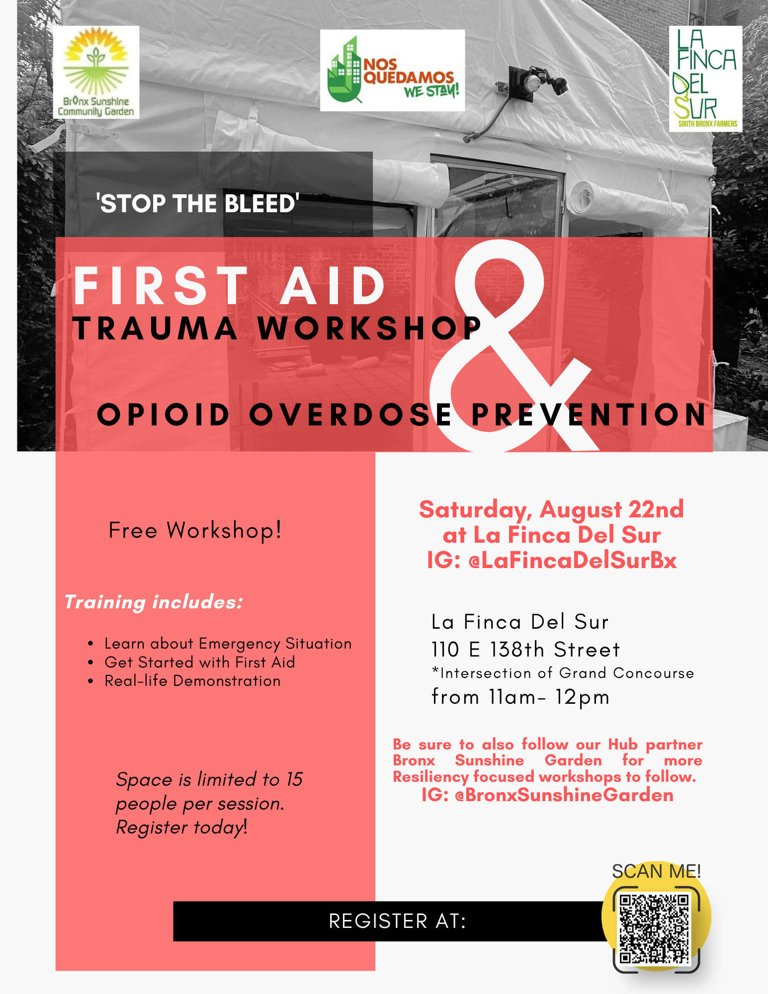 Stop the Bleed First Aid Workshop