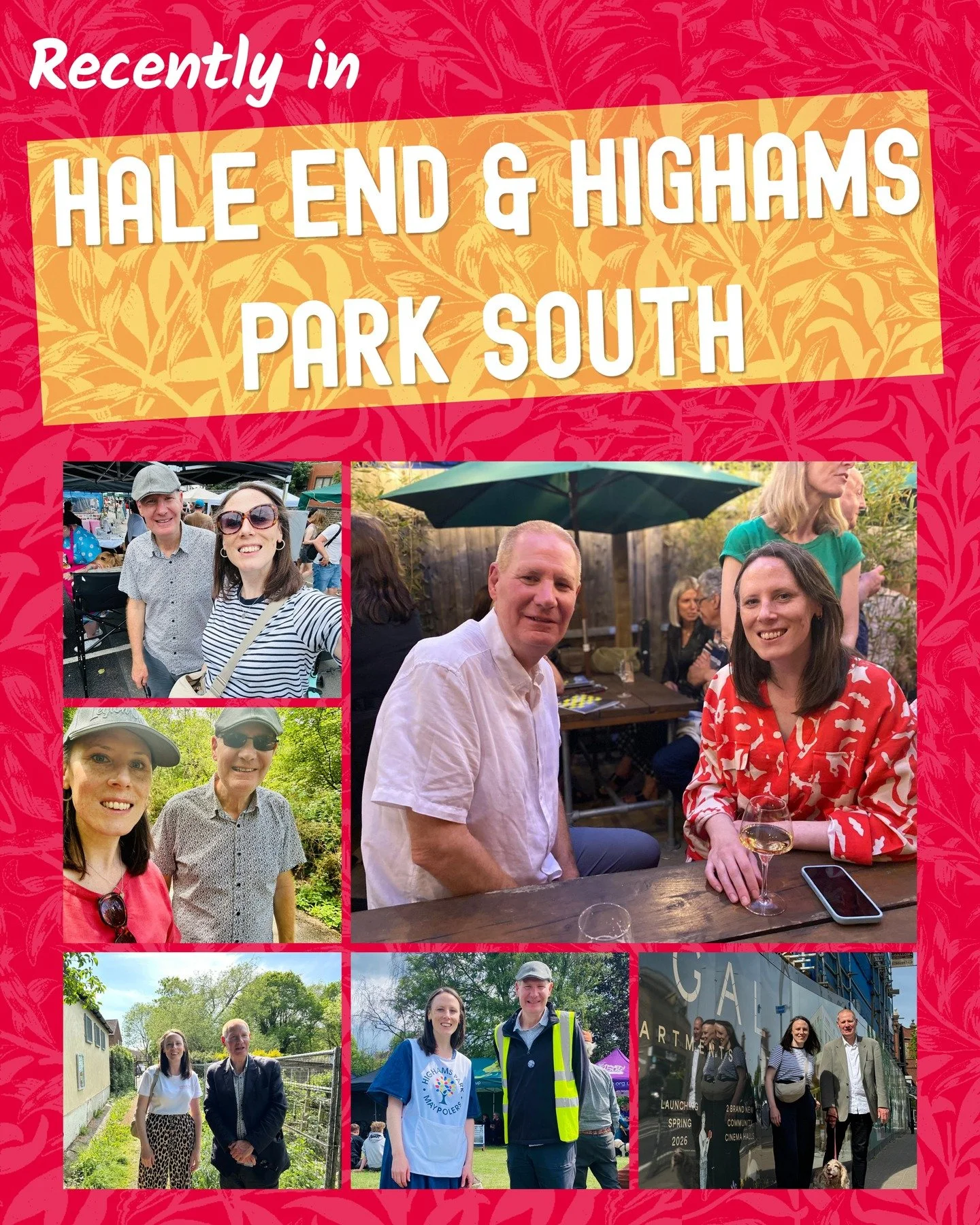 Ros and Tony have been working hard for Hale End and Highams Park South residents for the last 8 years and are looking forward to continuing to support residents with local issues