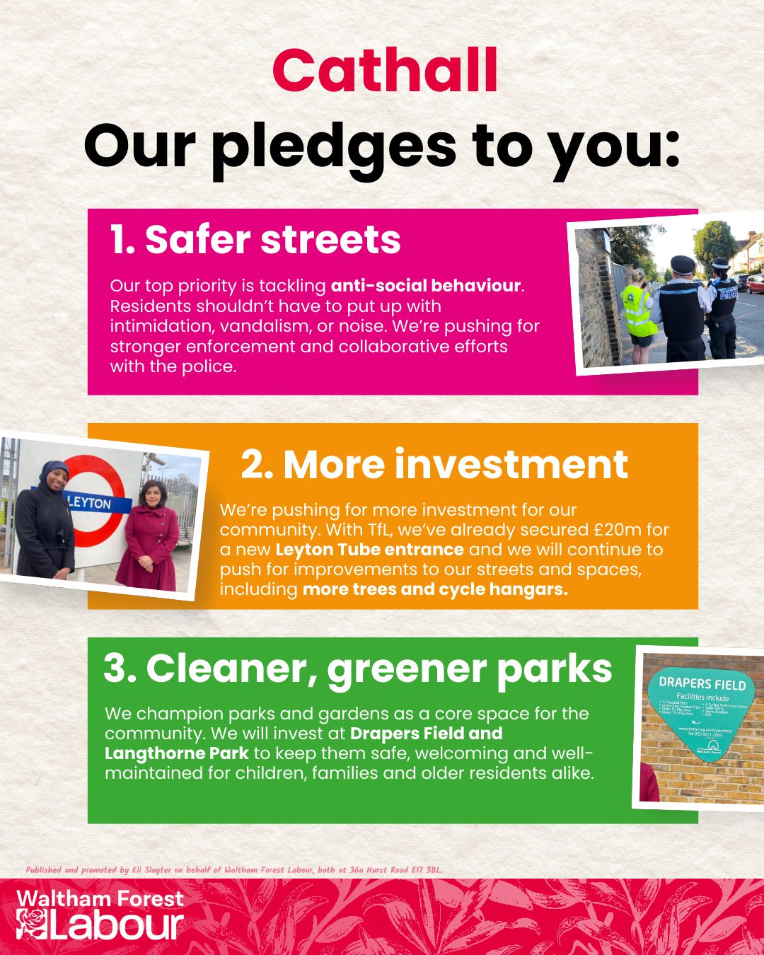 Waltham Forest Labour | Cathall | Discover Local Representation