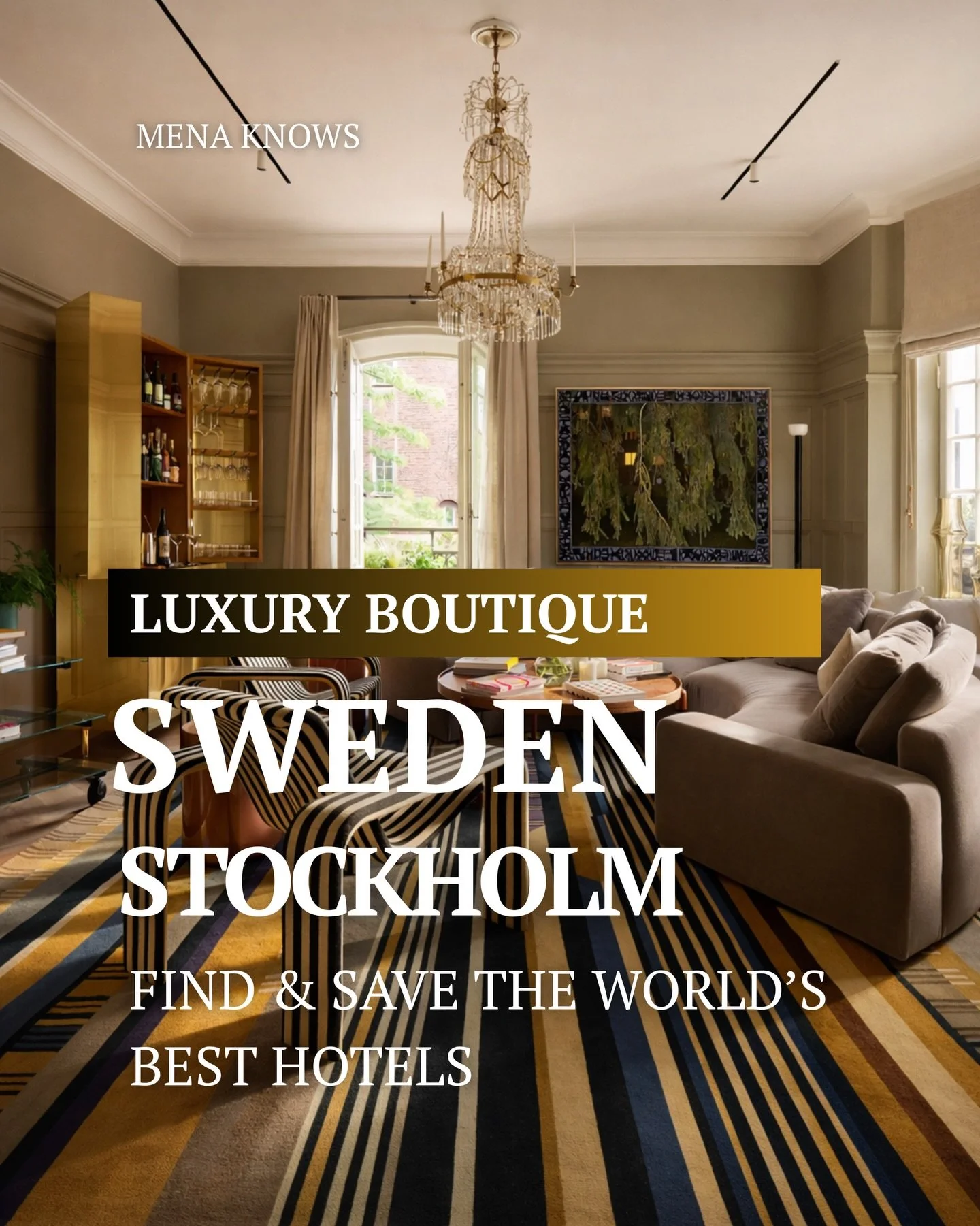Stockholm&rsquo;s world-renowned boutique hotel 📌 Save this post to your collections