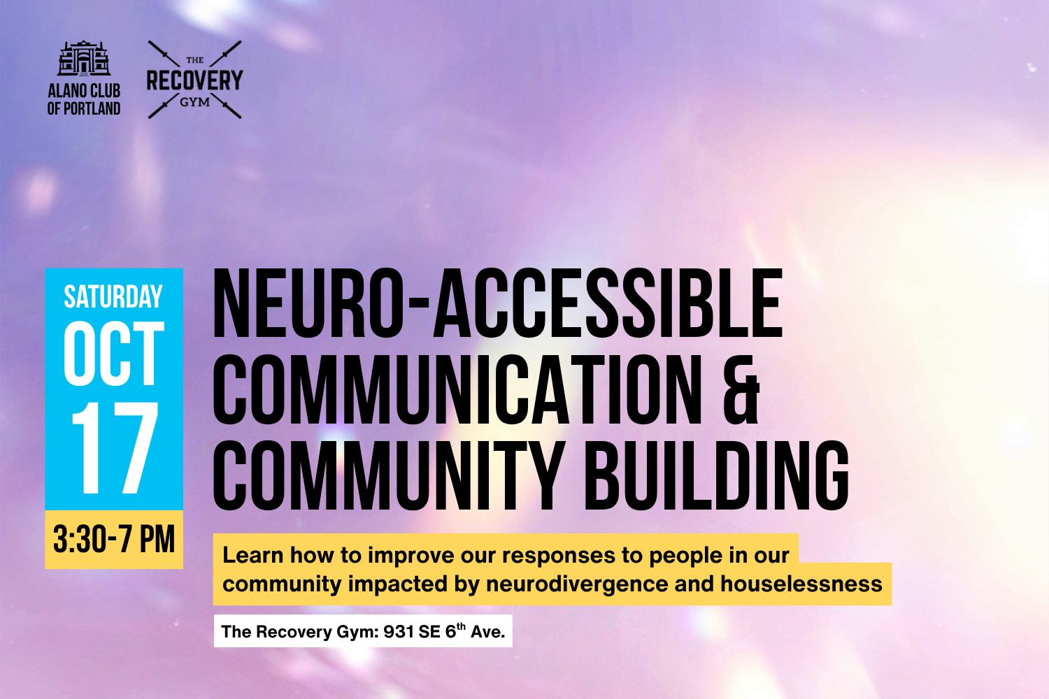 NEURO-ACCESSIBLE COMMUNICATION & COMMUNITY BUILDING